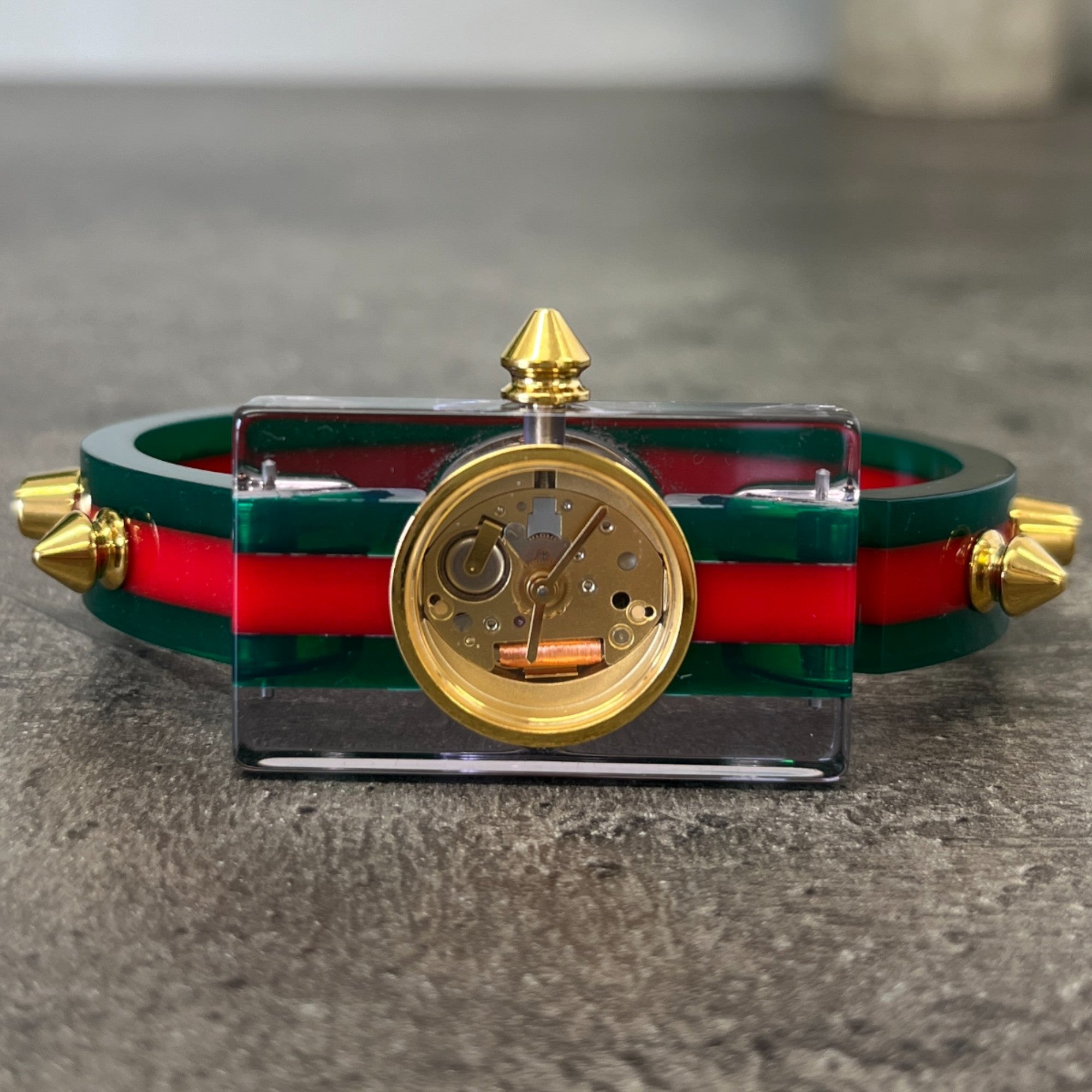 Women's Web Studded Watch Green