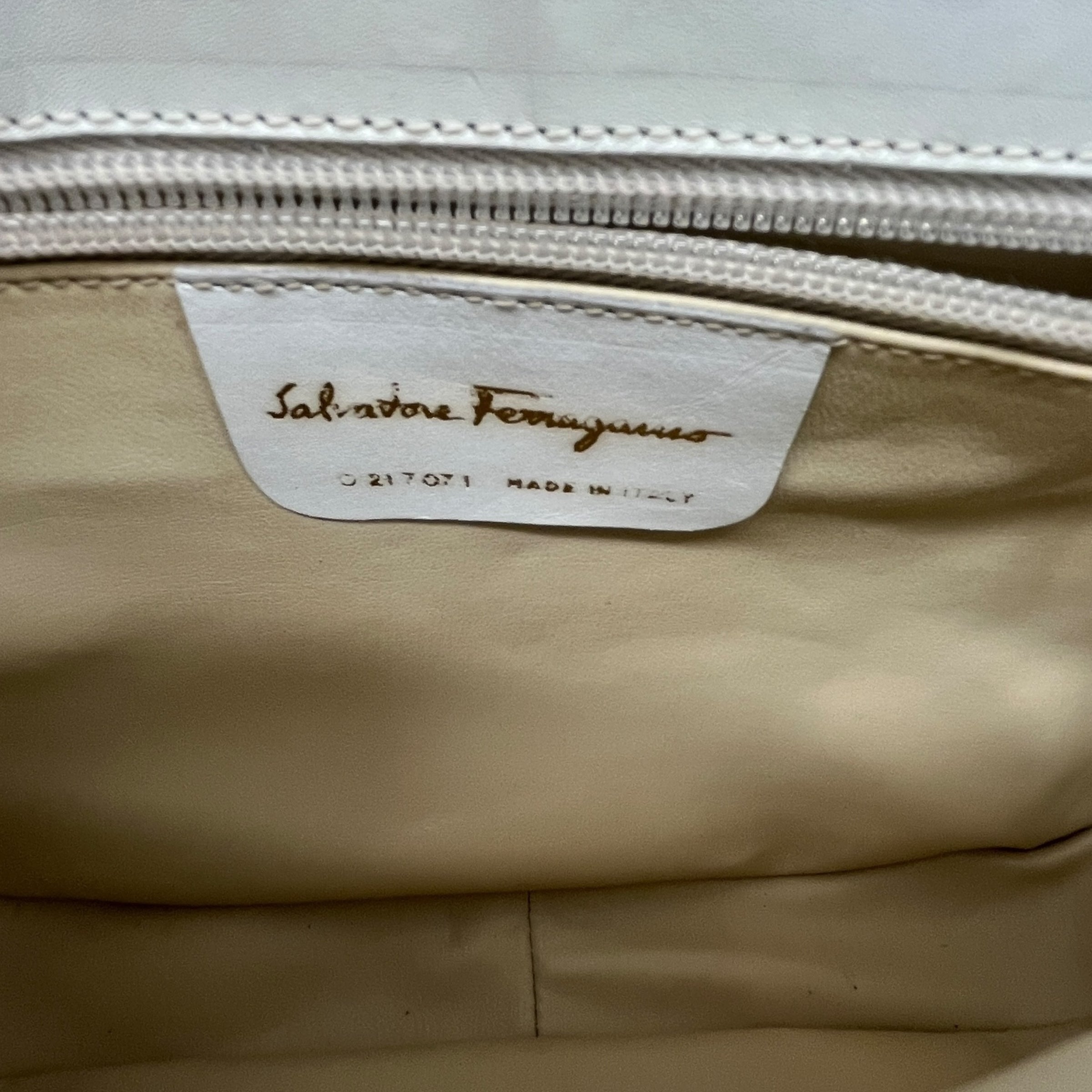 Women's Snake Skin Detail Bag White