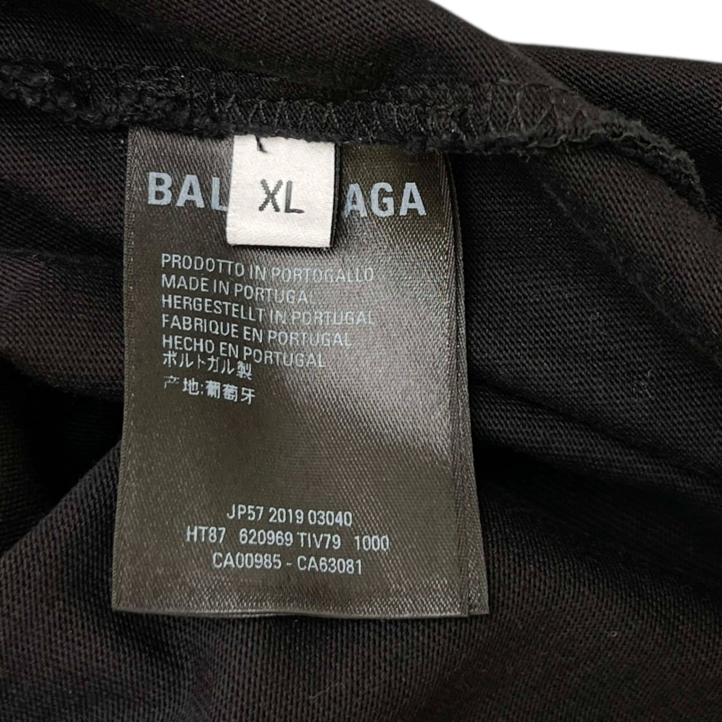 Men's Credit Card T-Shirt Black Size XL