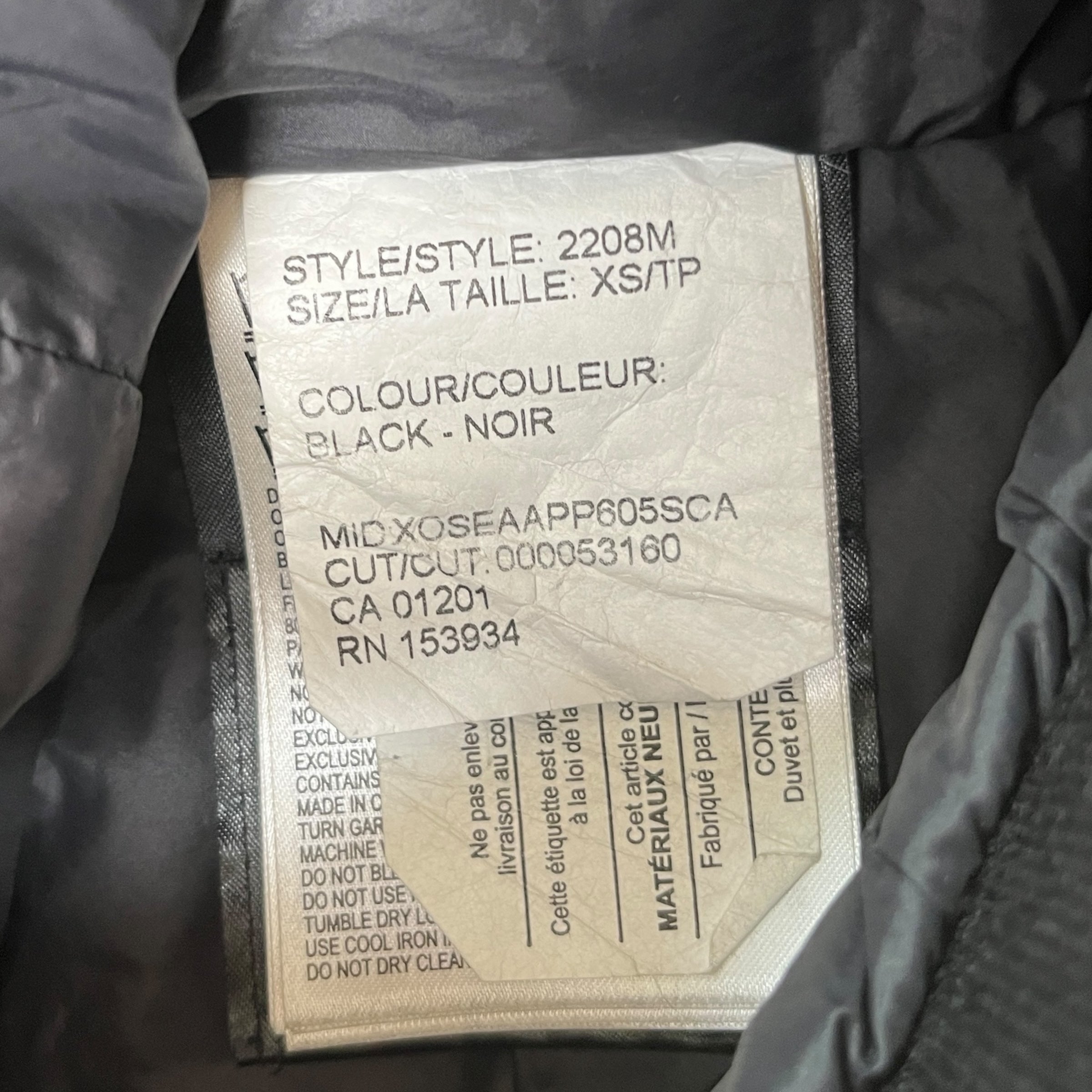 Men's Cabri Jacket Black Size XS