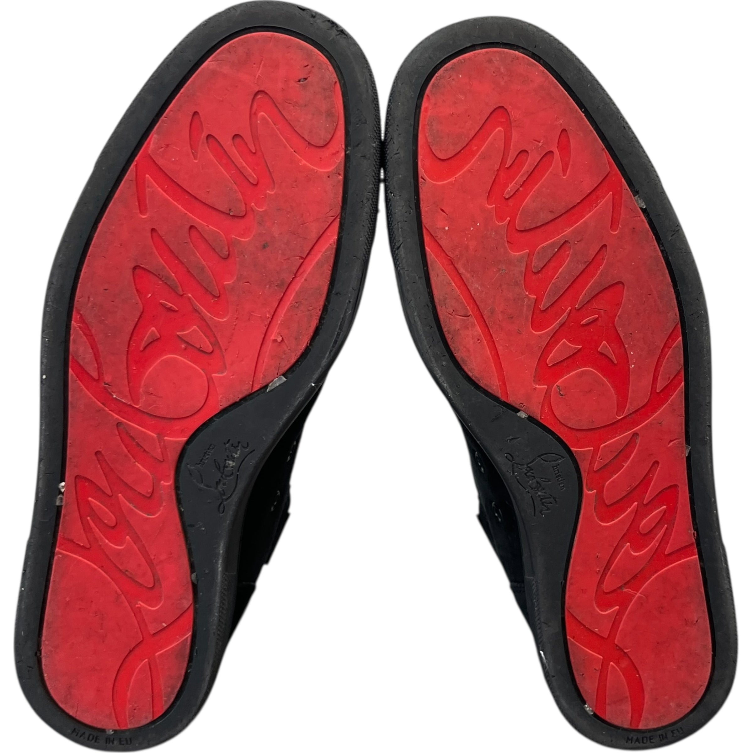 Men's Lou Spikes Flat High Trainers Black Size EU 41 / UK 7