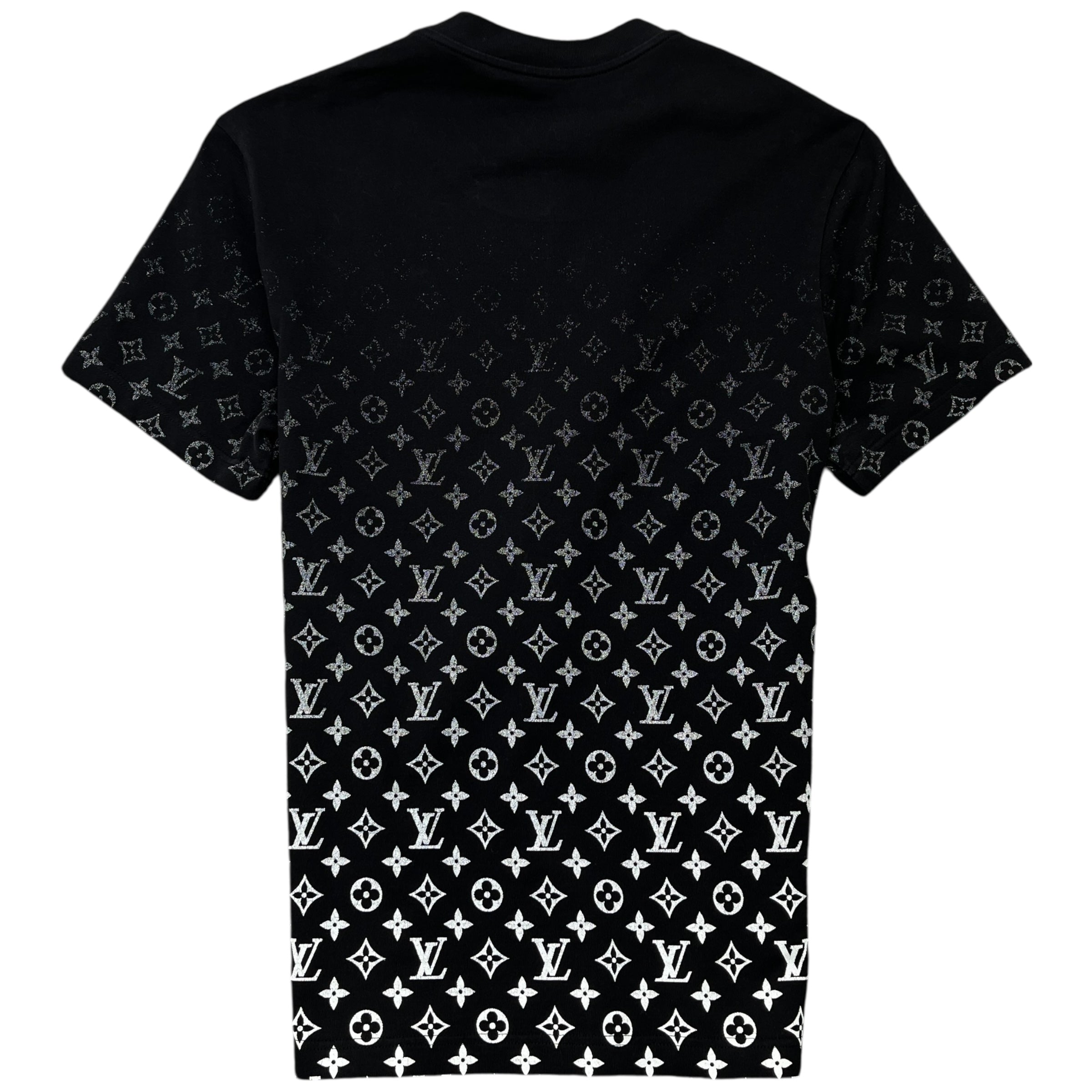 Men's Monogram Gradient T-Shirt Black Size XS