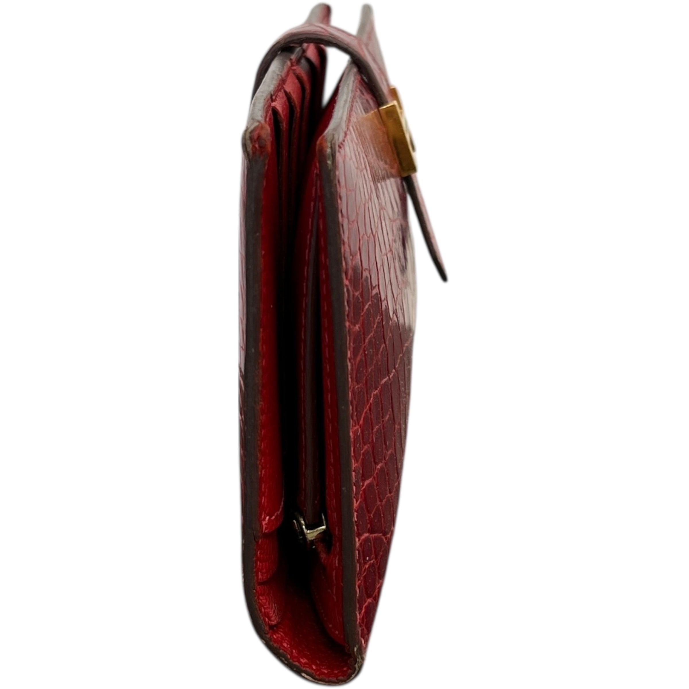 Women's Alligator Bearn Soufflet Purse Red