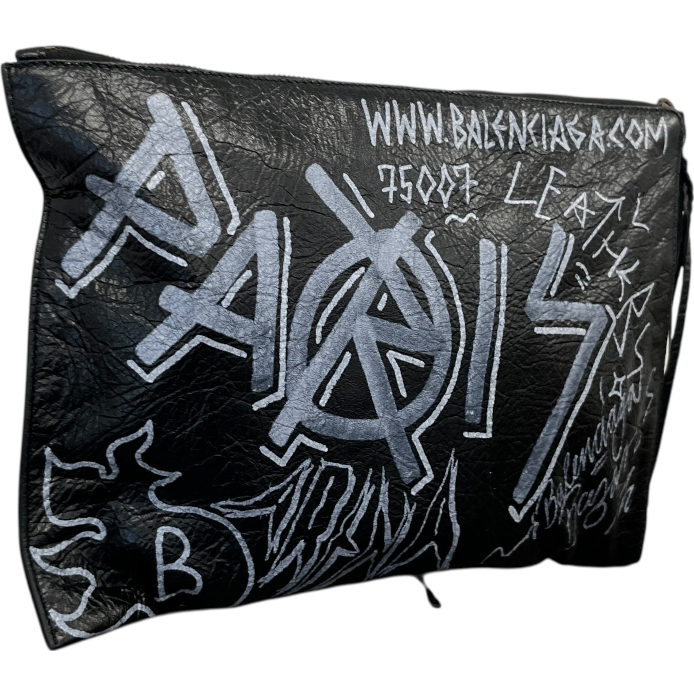 Women's Graffiti Clutch Bag Black