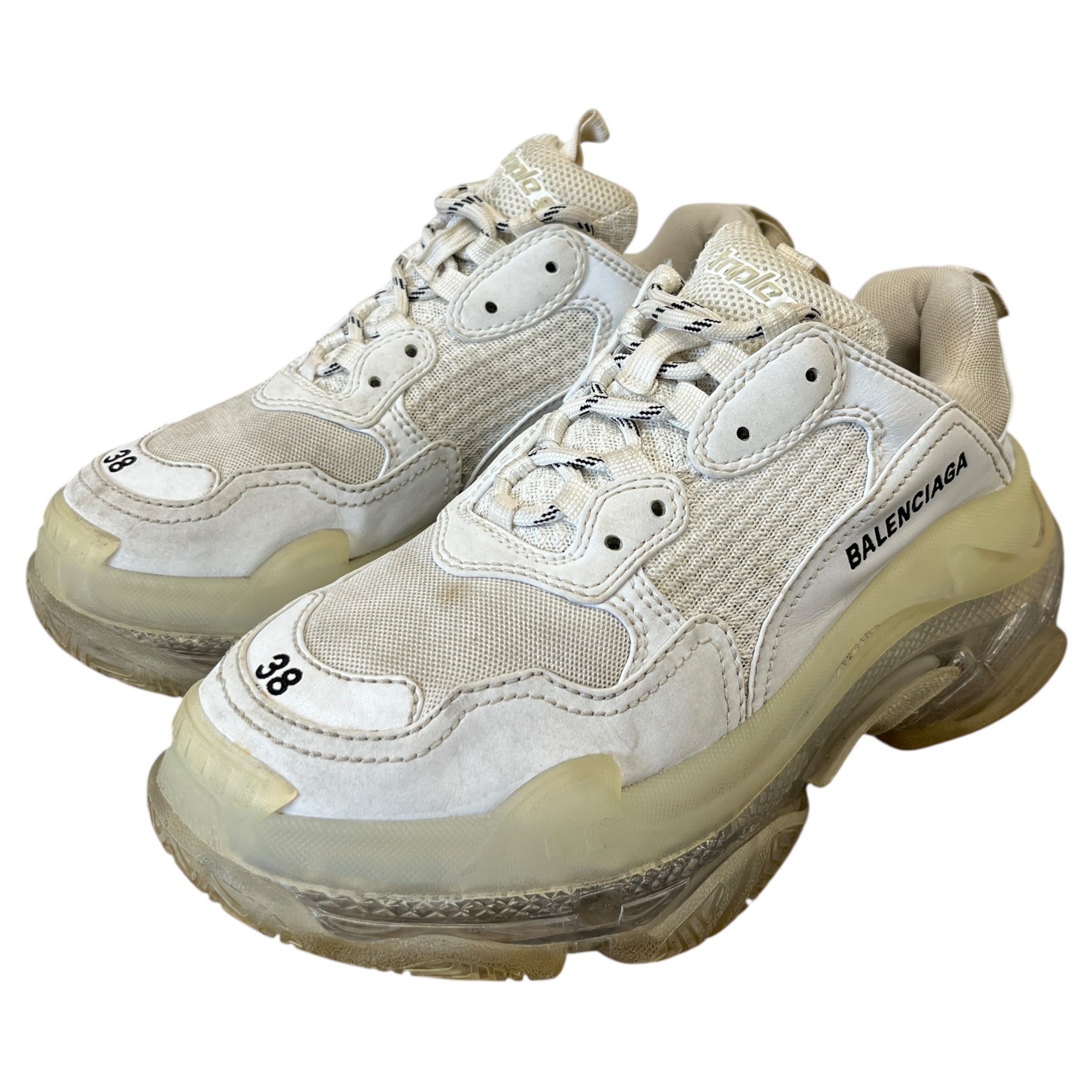 Women's Triple S Low Trainers White Size EU 38 / UK 5