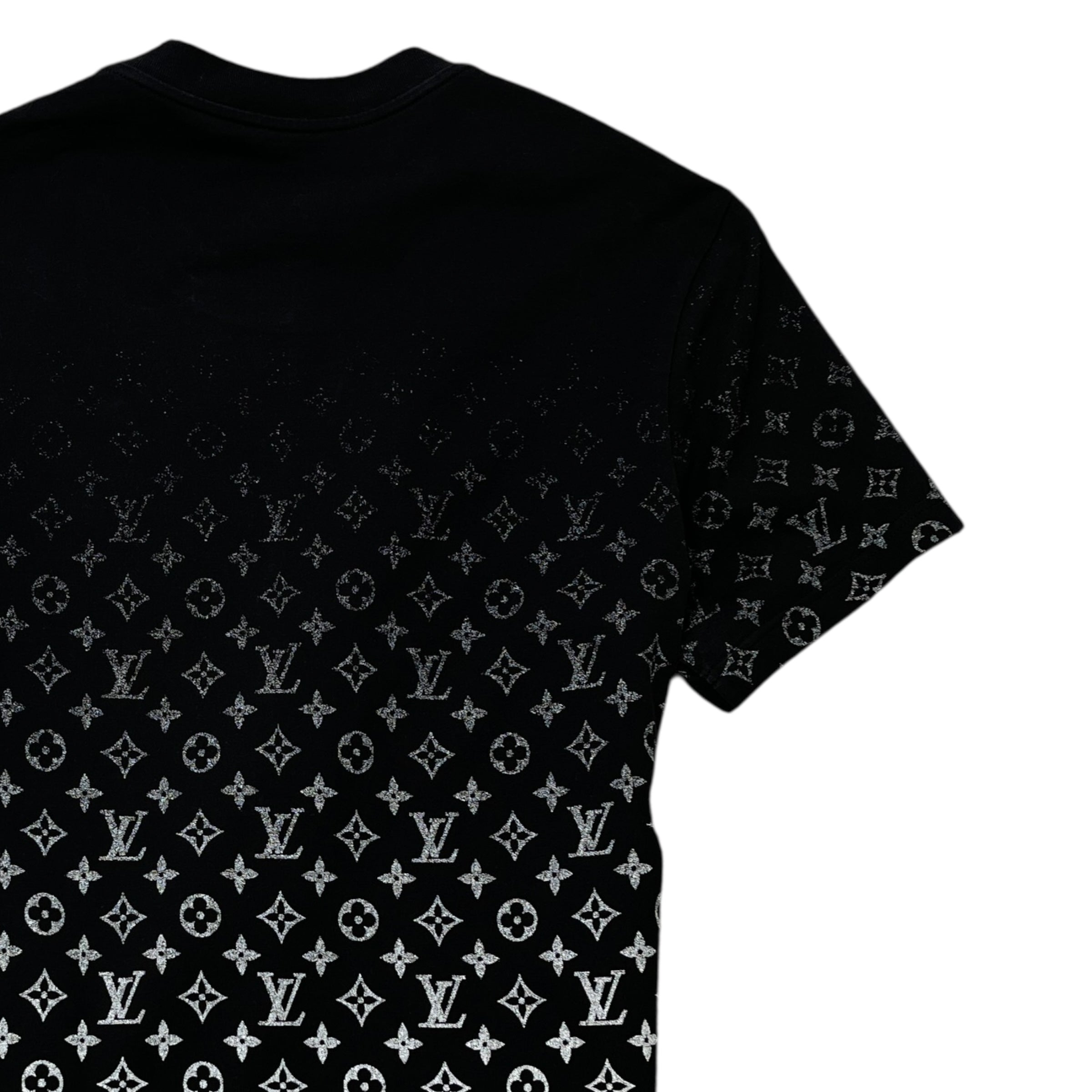 Men's Monogram Gradient T-Shirt Black Size XS