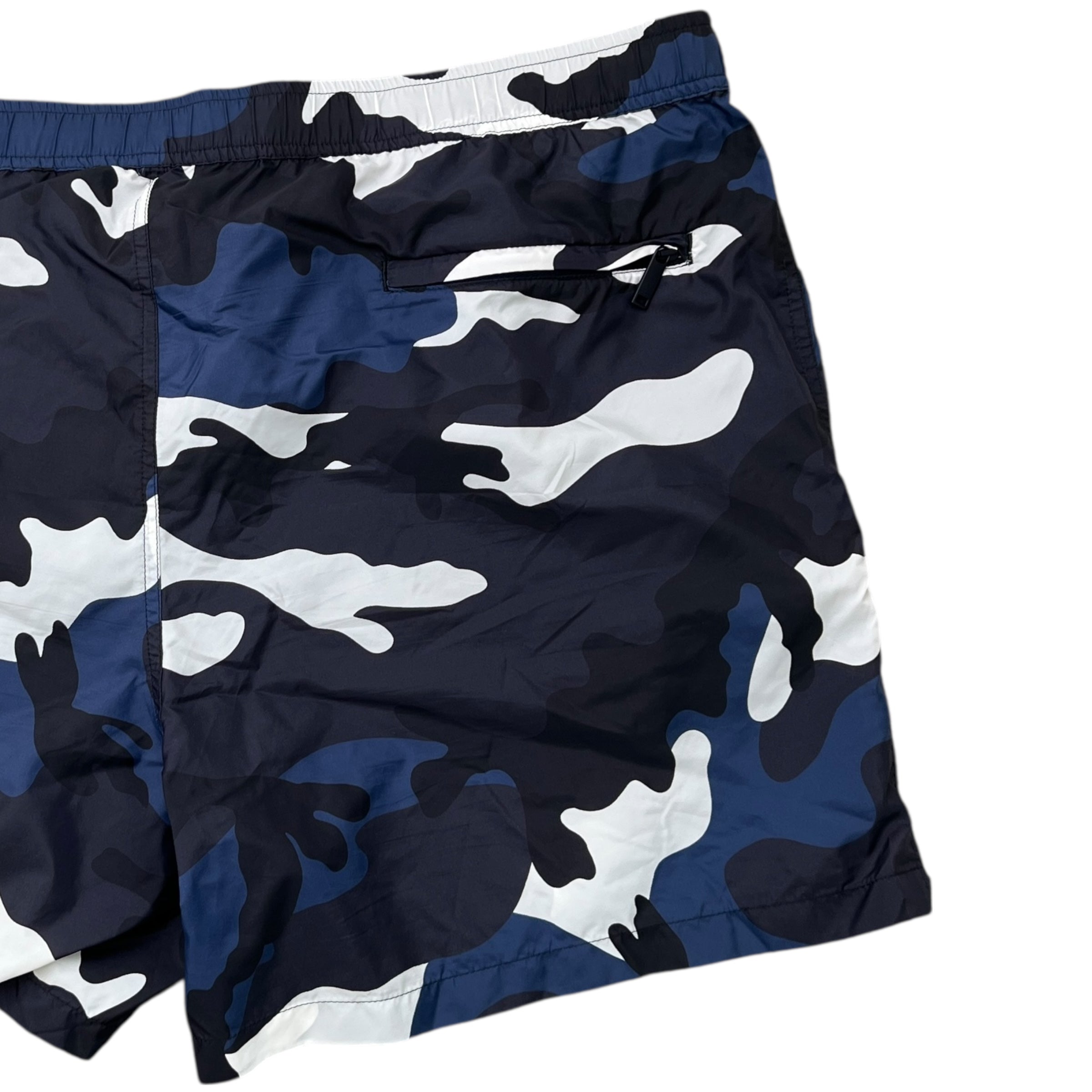 Men's Camoflague Swim Shorts Navy Size W34 / IT 50