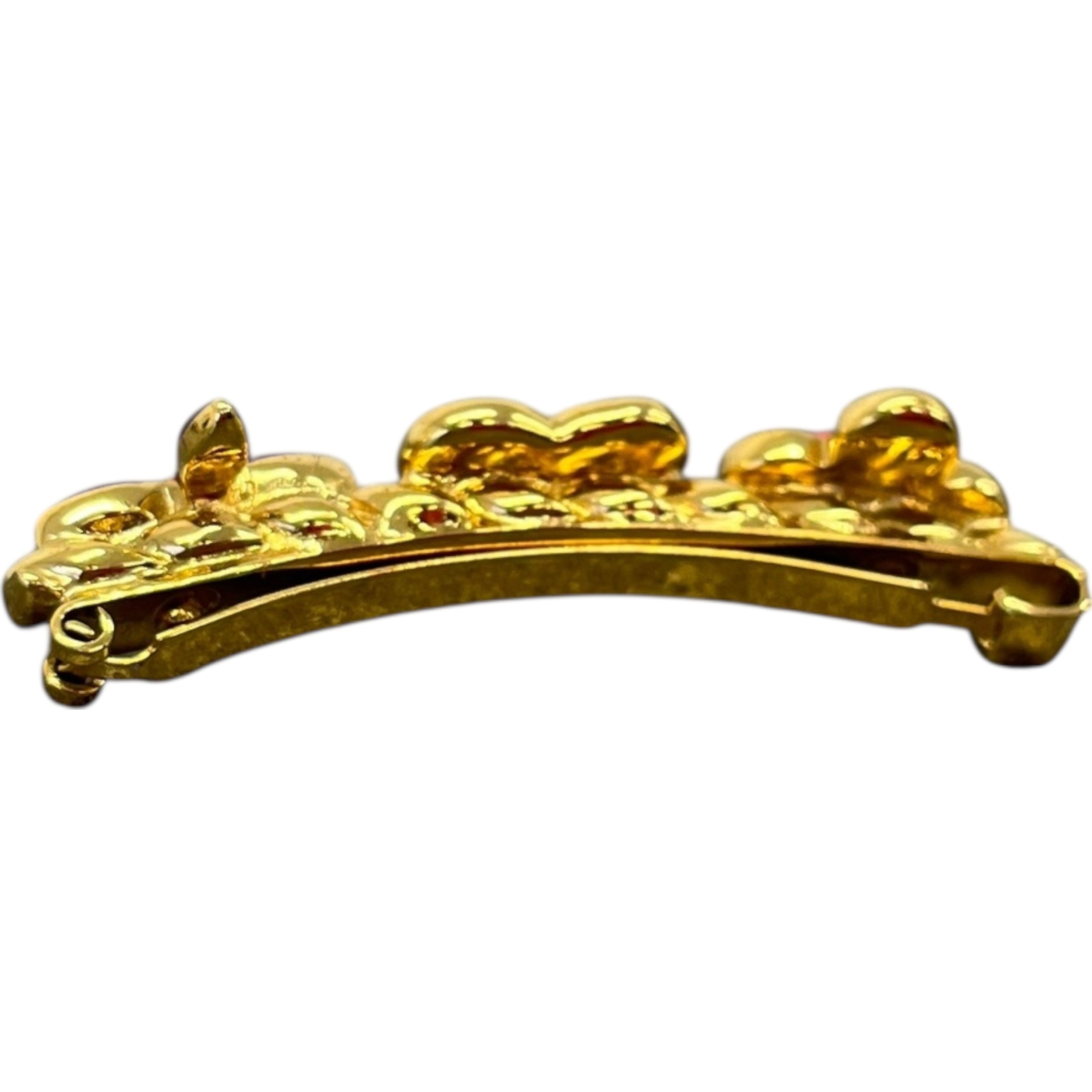 Women's Sweet Monogram Hair Clip Head Band Gold