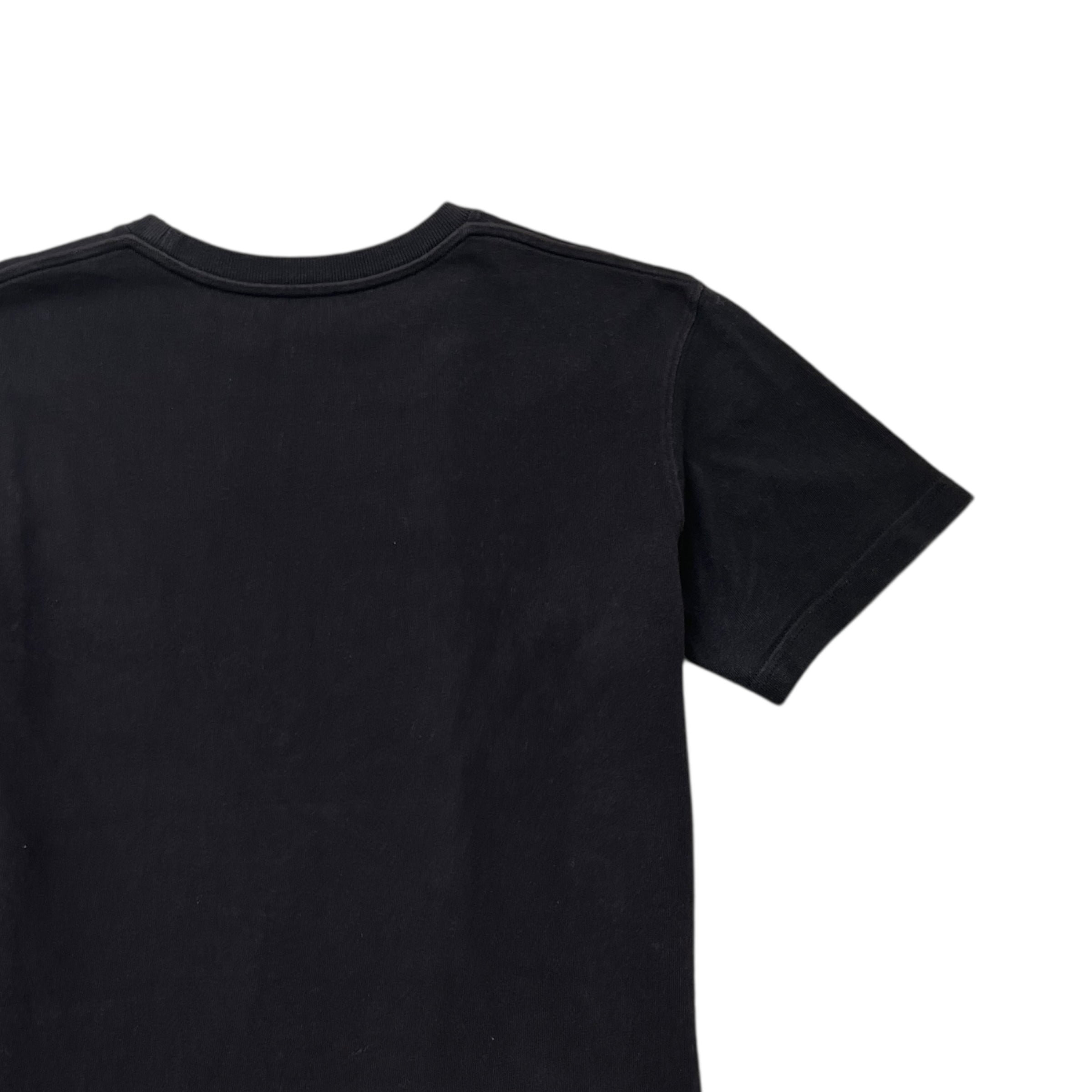 Men's Logo Print T-Shirt Black Size XXS