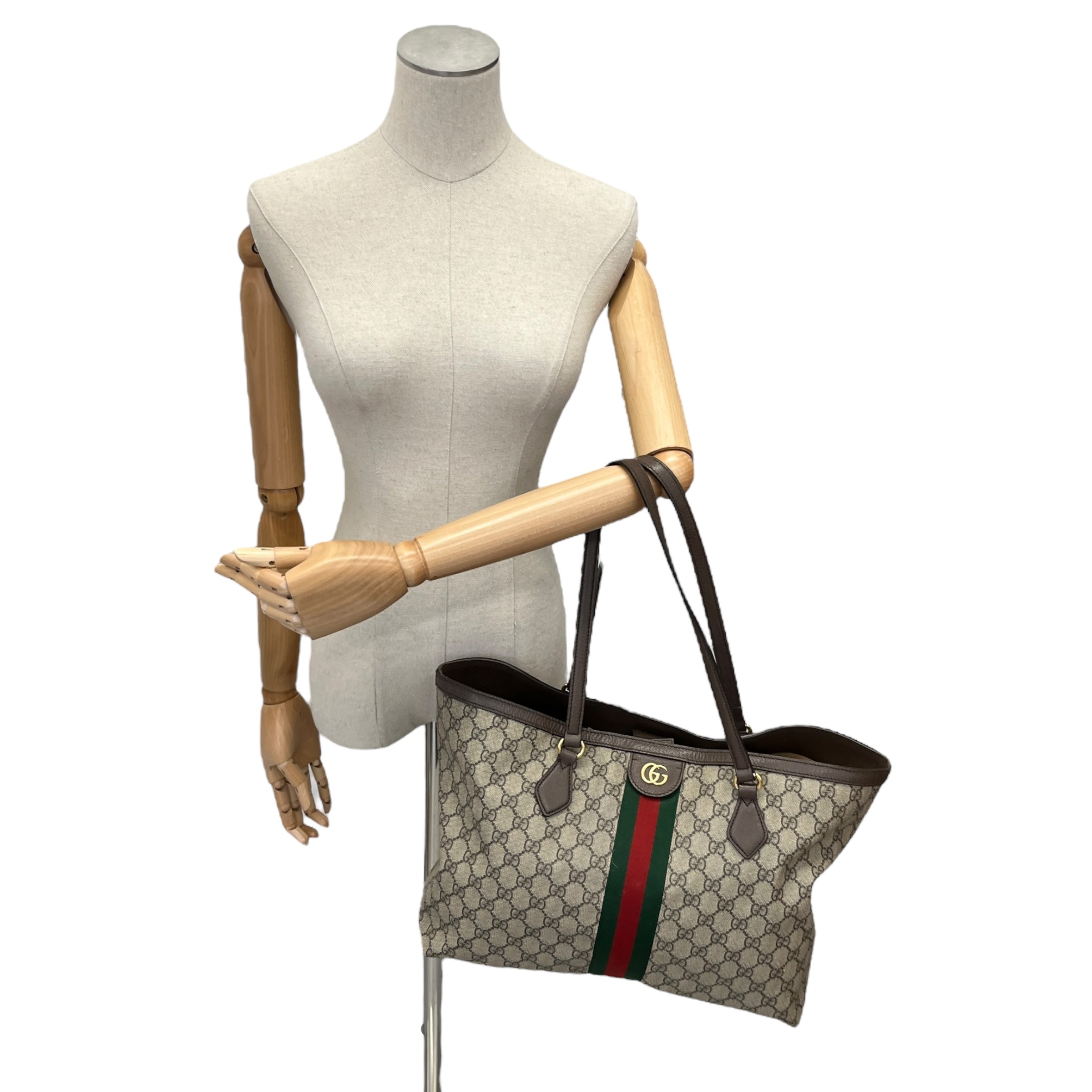 Women's Ophidia Gg Supreme Web Handbag Beige