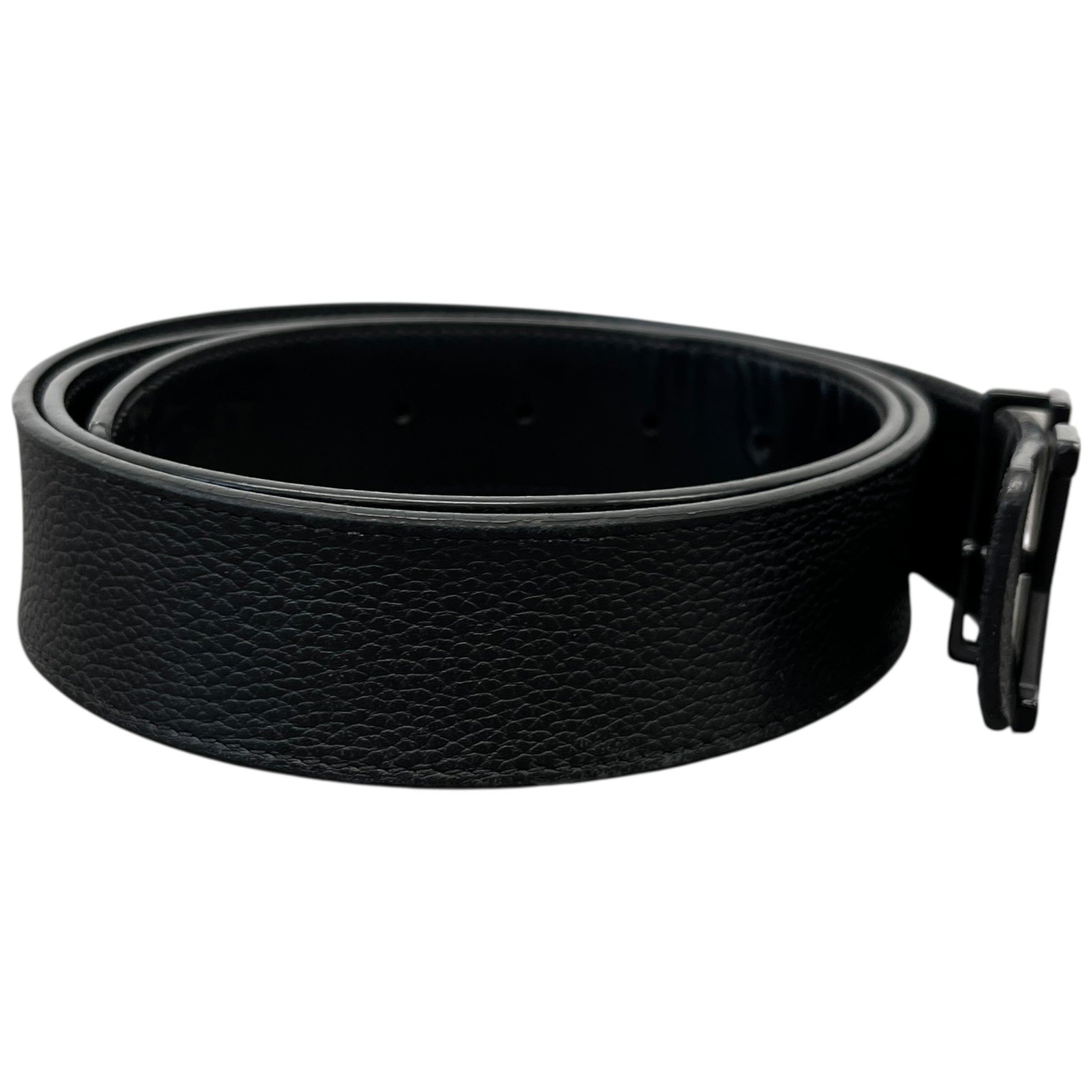 Men's Lv Reversible Belt Black Size Waist 38"