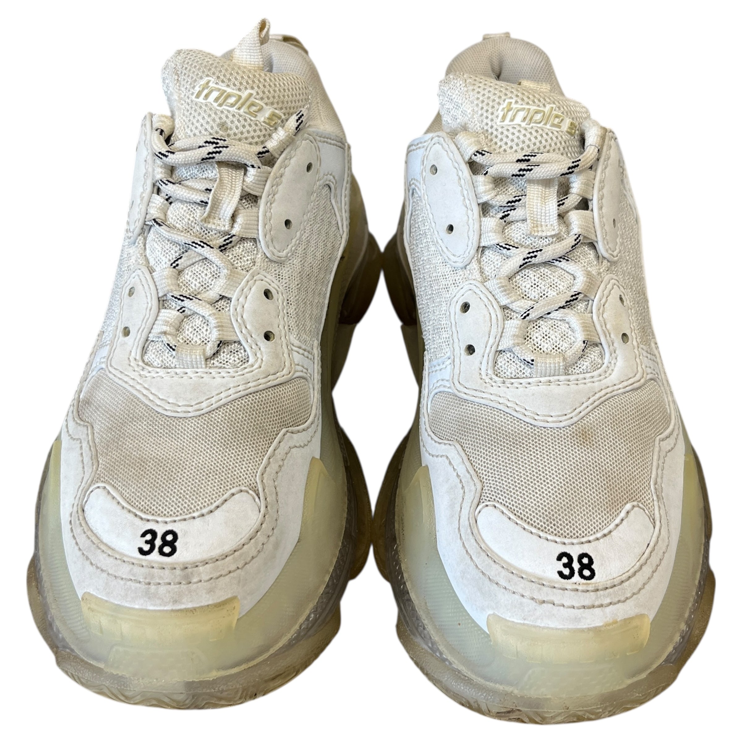 Women's Triple S Low Trainers White Size EU 38 / UK 5