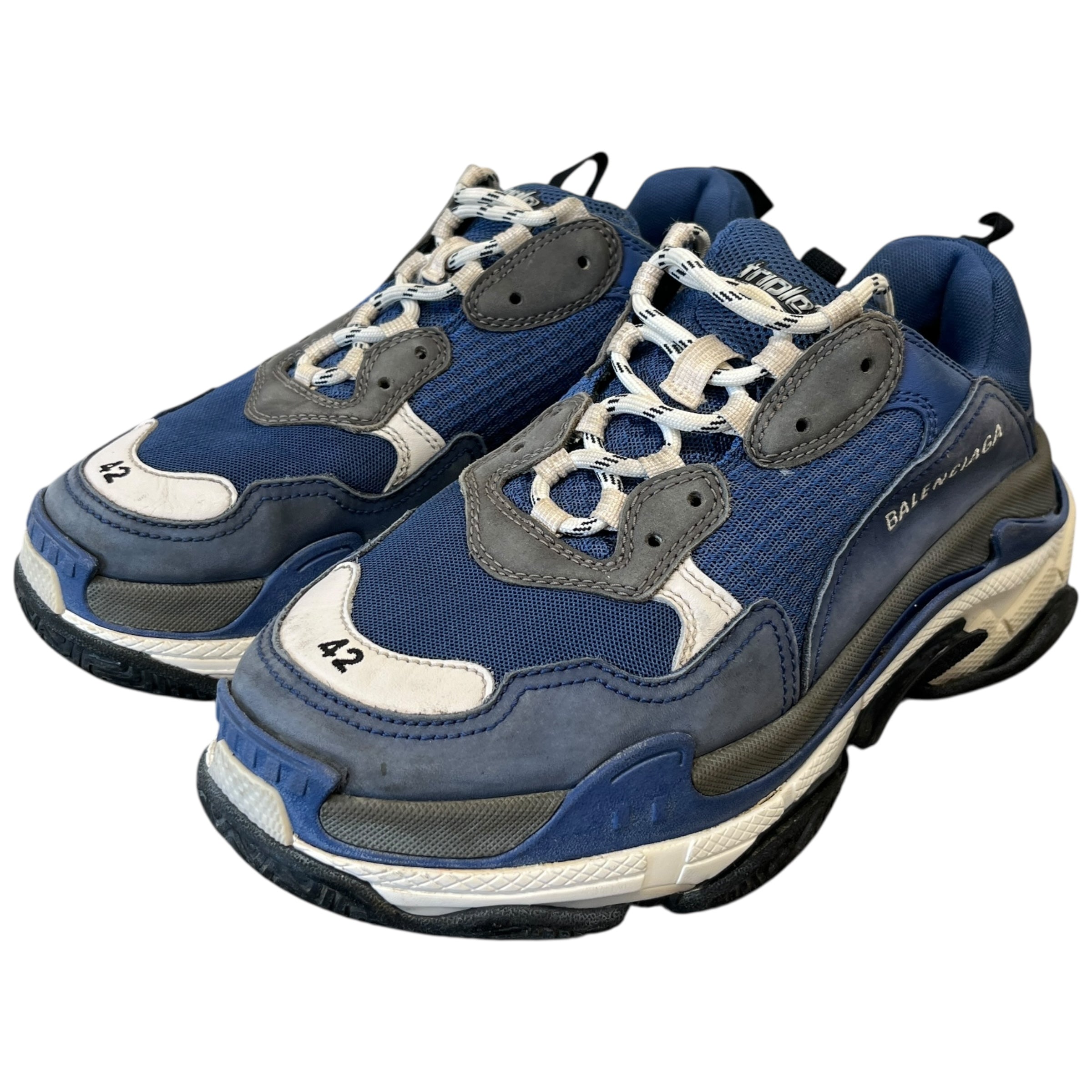 Men's Triple S Low Trainers Blue Size EU 42 / UK 8