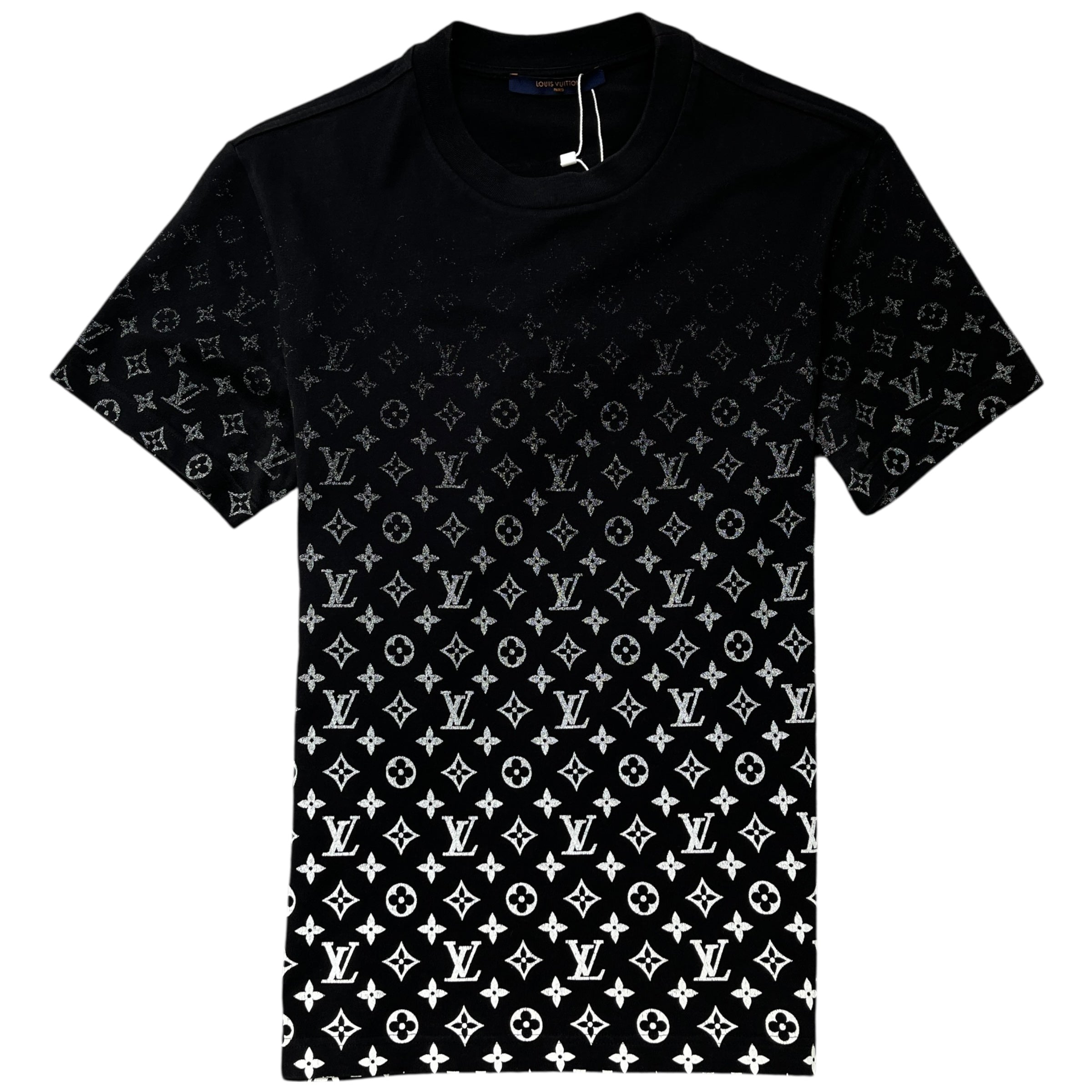 Men's Monogram Gradient T-Shirt Black Size XS