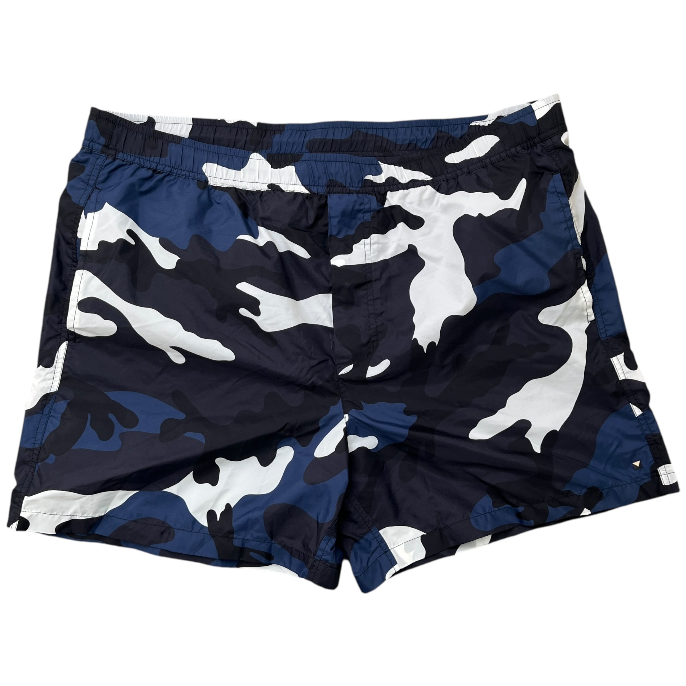 Men's Camoflague Swim Shorts Navy Size W34 / IT 50