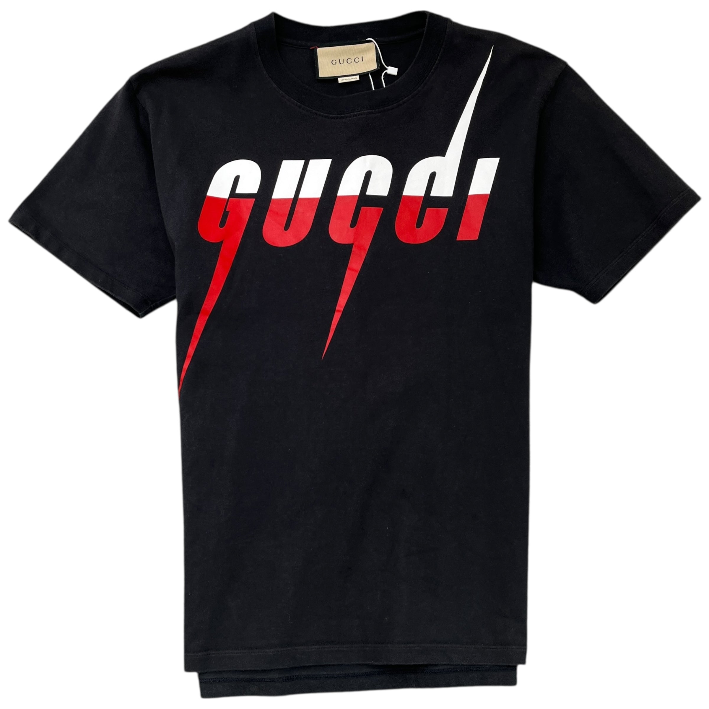 Men's Blade Logo Print T-Shirt Black Size XS