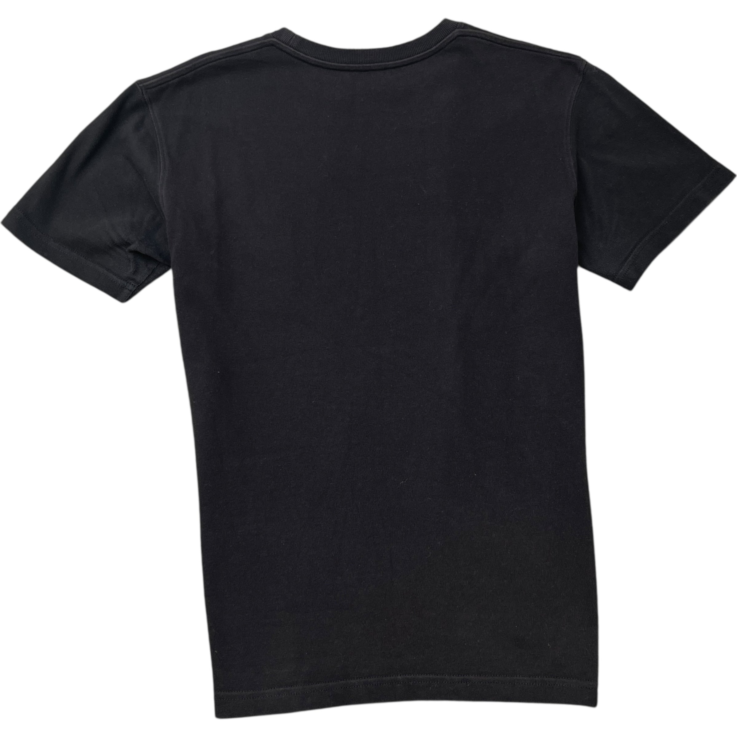 Men's Logo Print T-Shirt Black Size XXS
