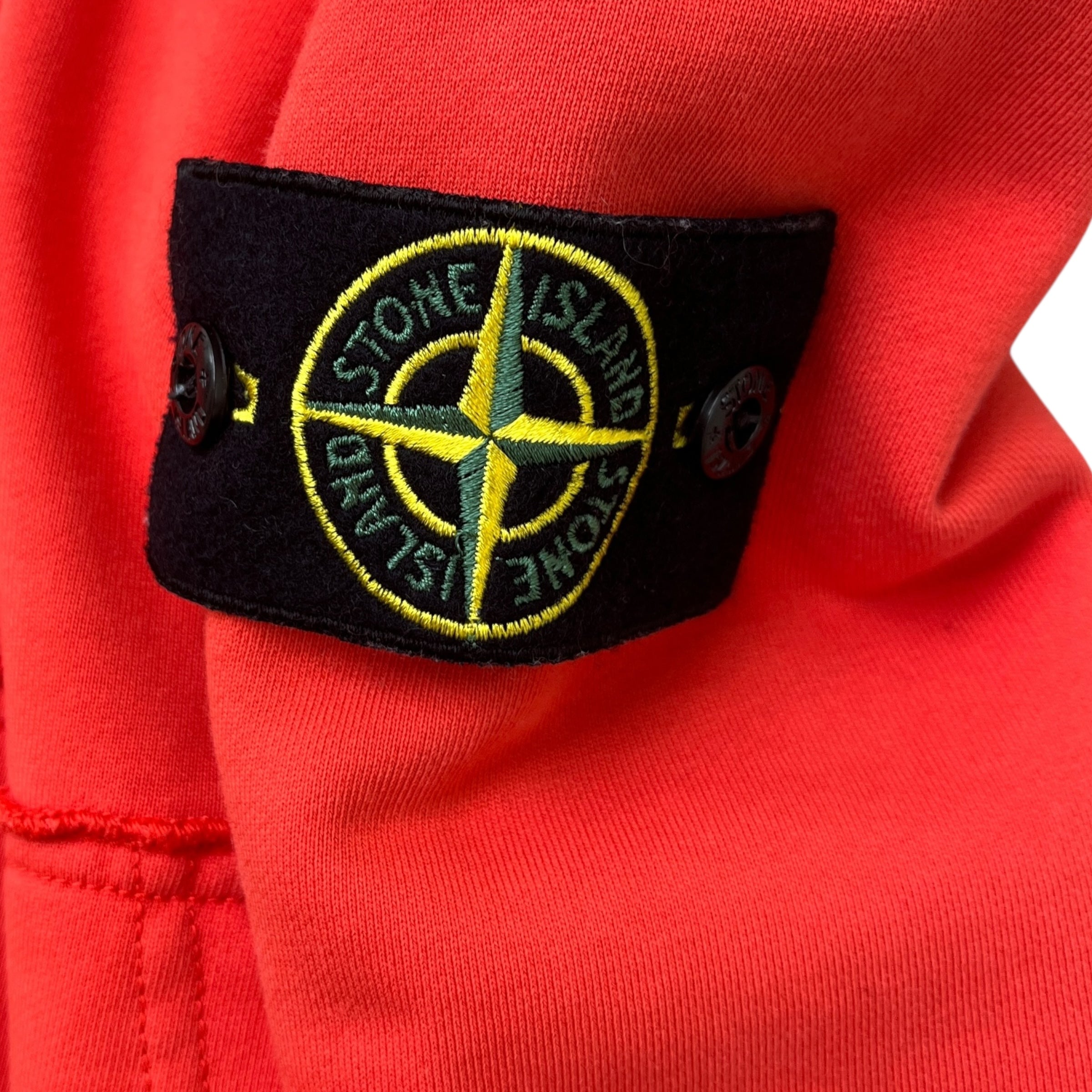 Men's Applique Logo Hoodie Red Size M