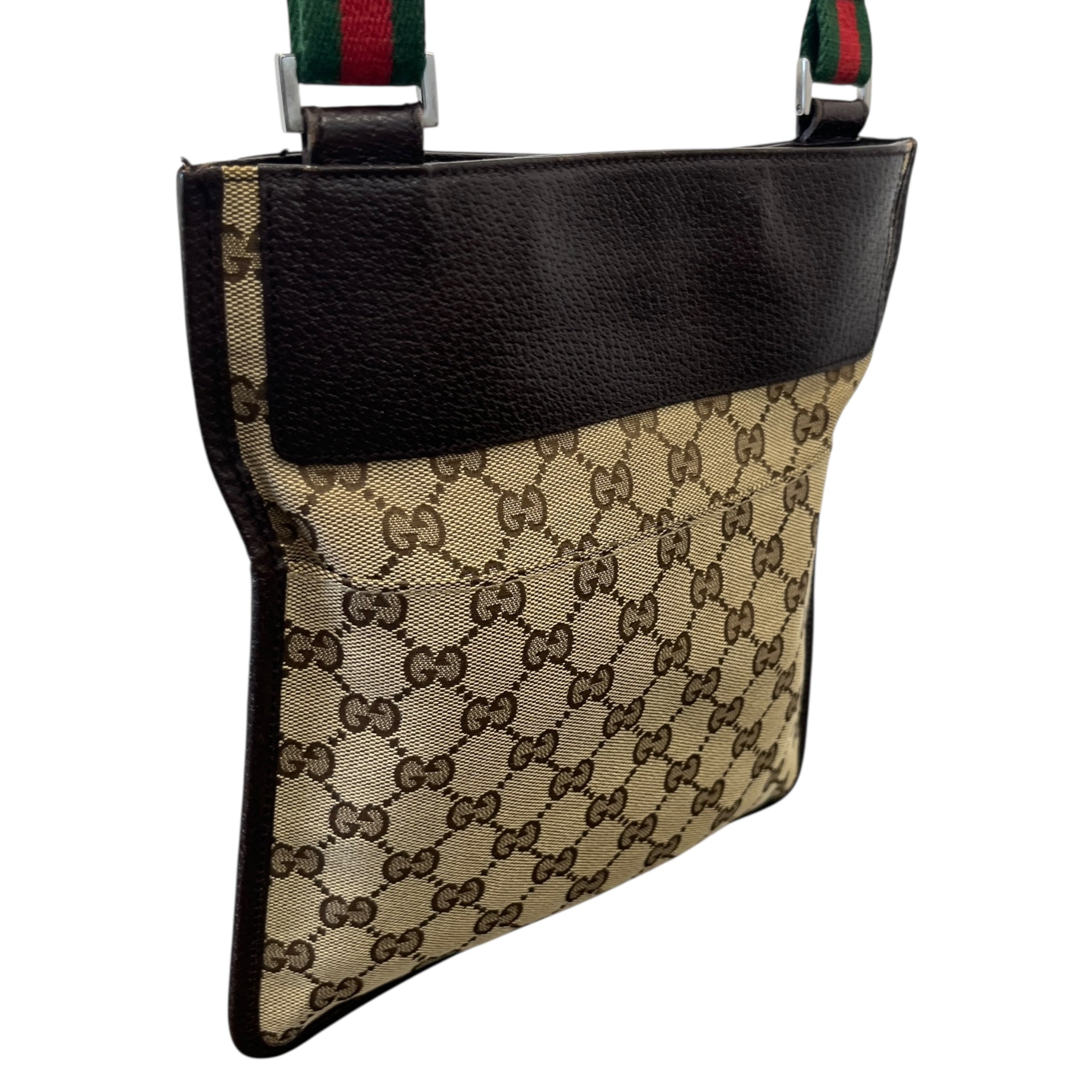 Men's Gg Supreme Messenger Bag Brown