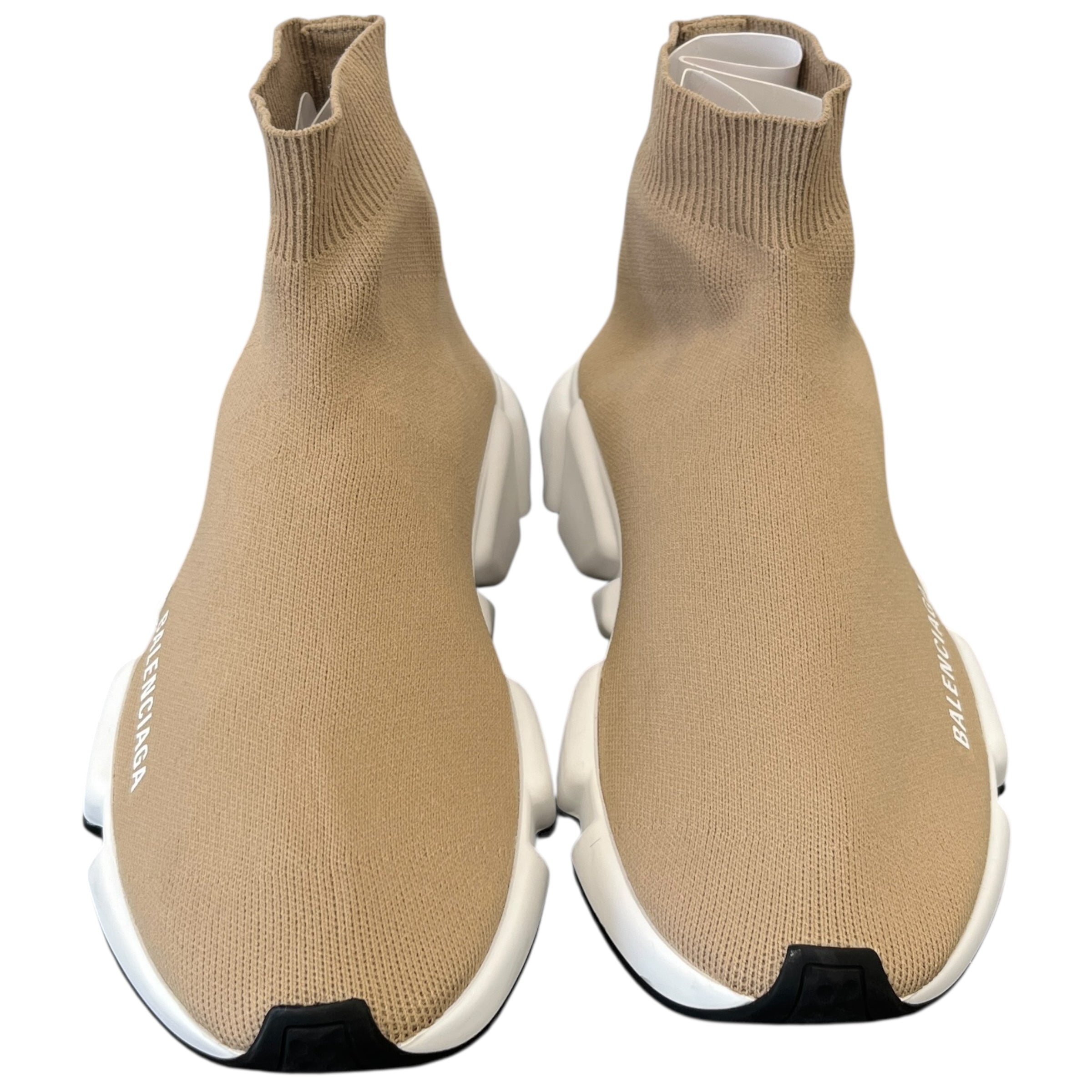 Women's Speed Sock High Trainers Beige Size EU 37 / UK 4