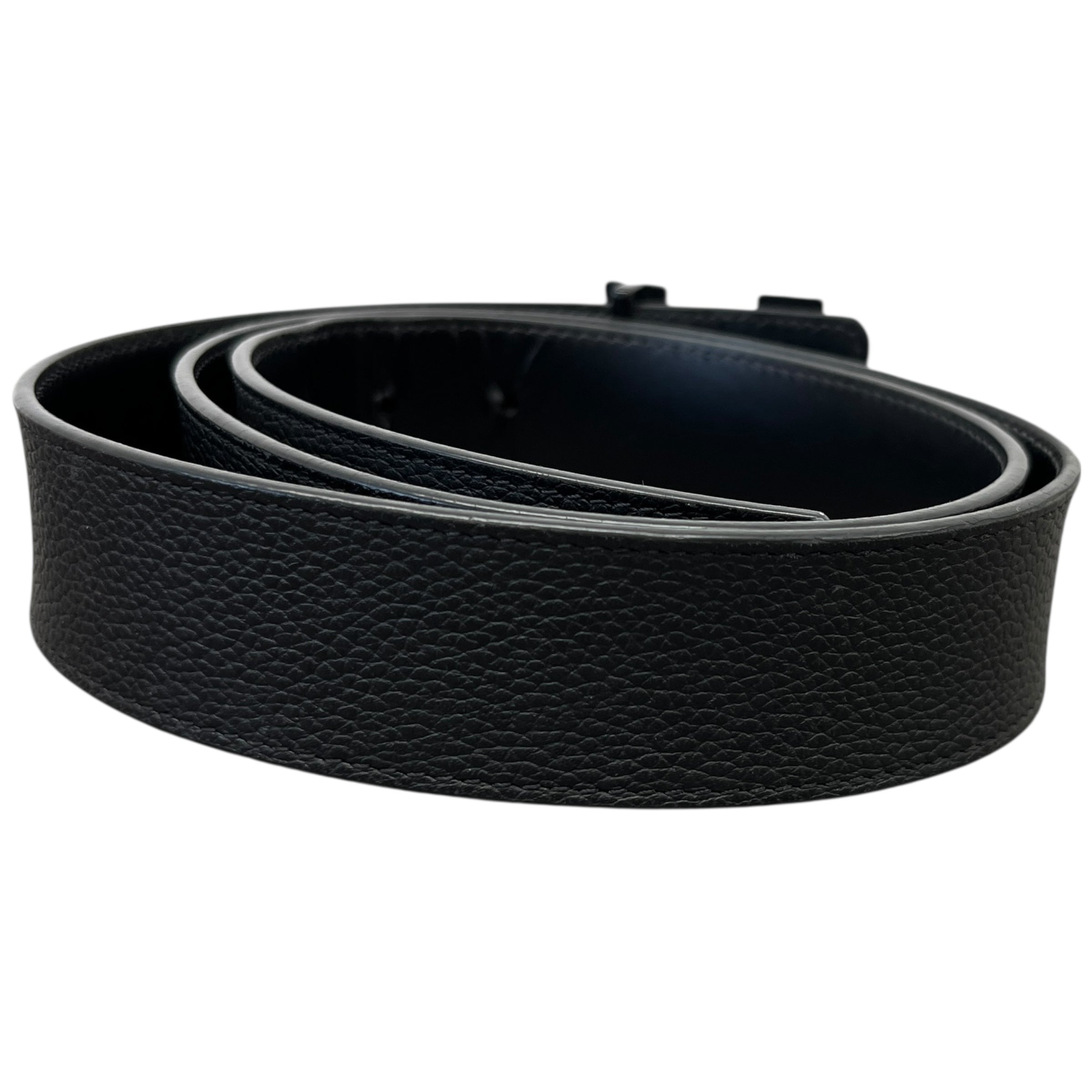 Men's Lv Reversible Belt Black Size Waist 38"