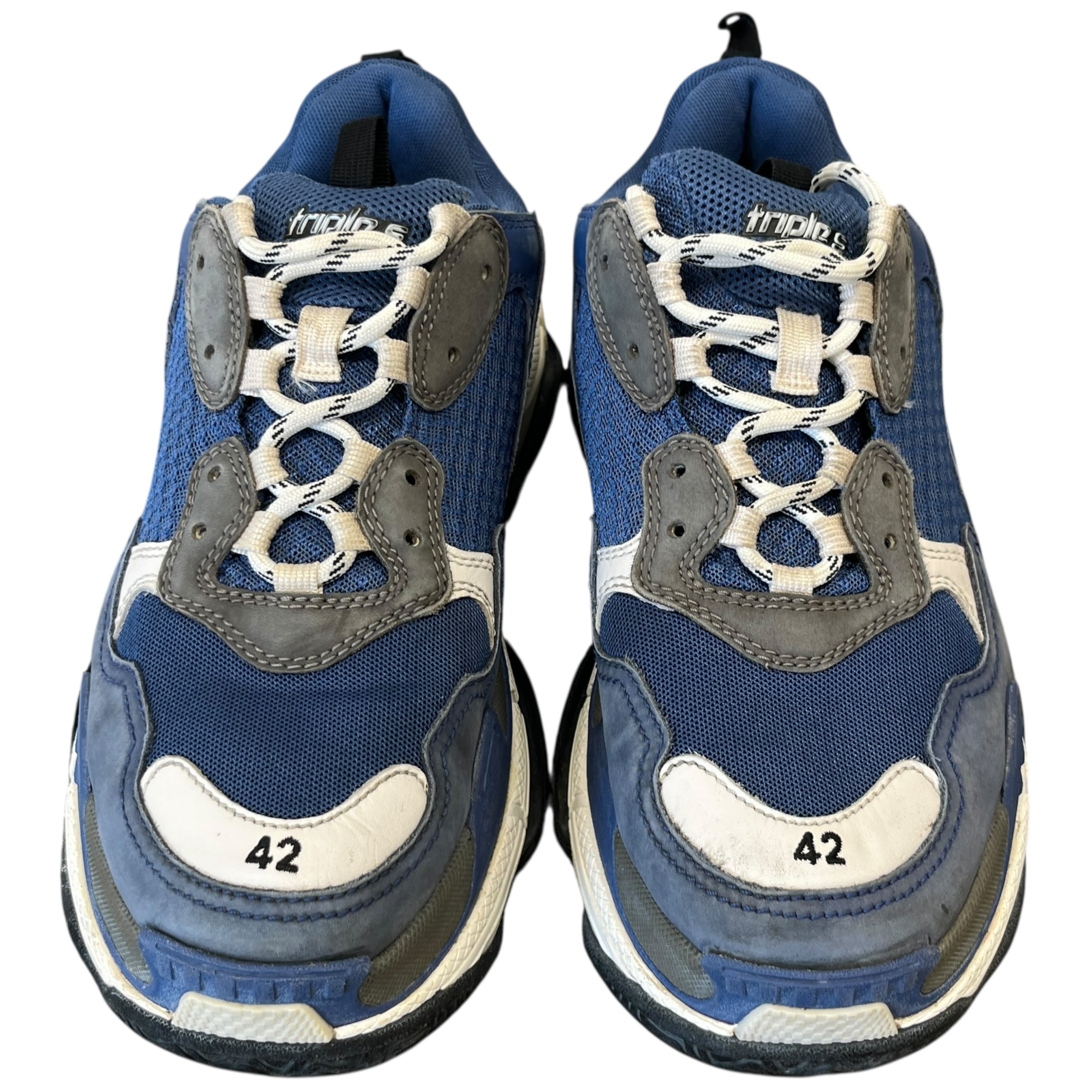Men's Triple S Low Trainers Blue Size EU 42 / UK 8