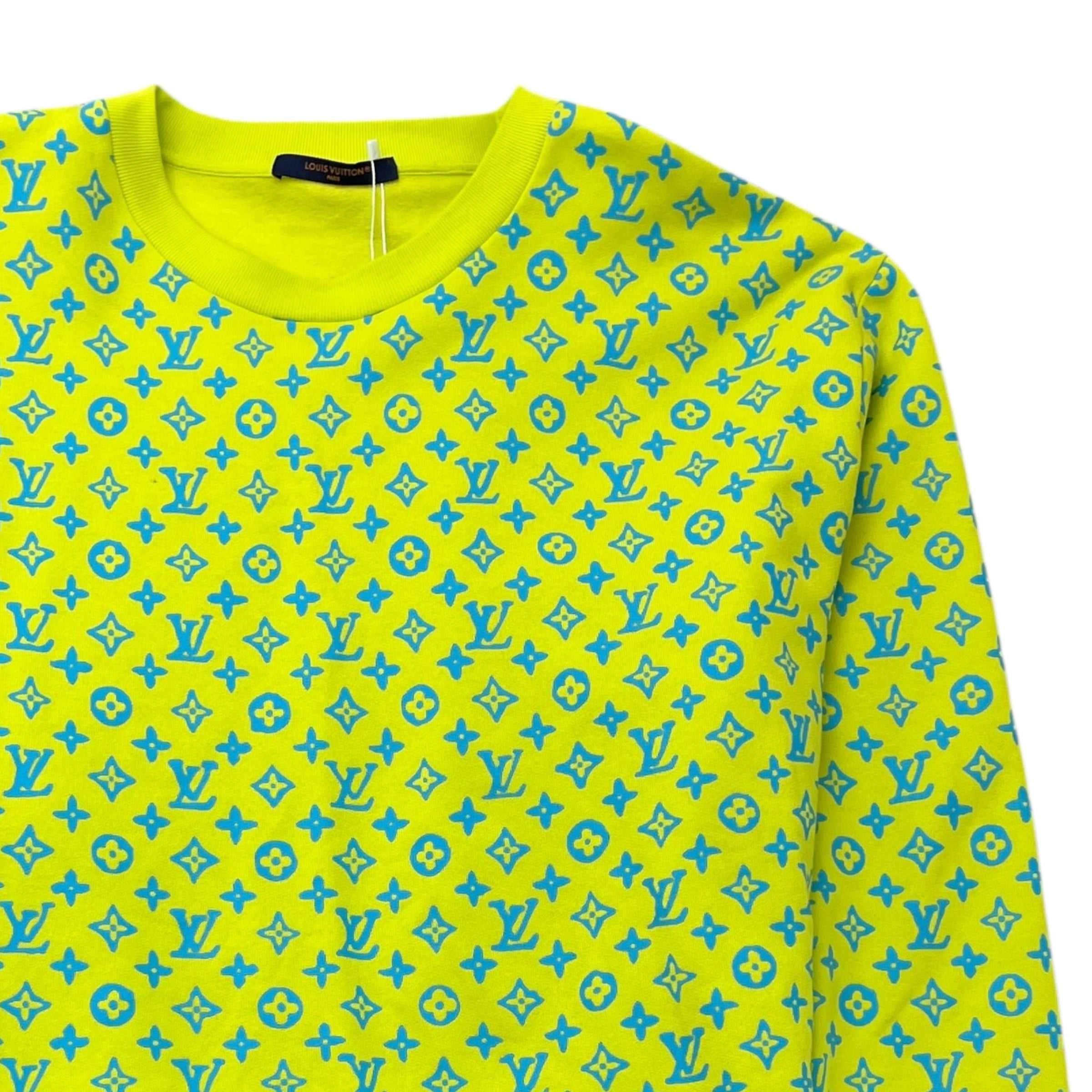 Men's Monogram Rainbow Playground Jumper Yellow Size 5XL