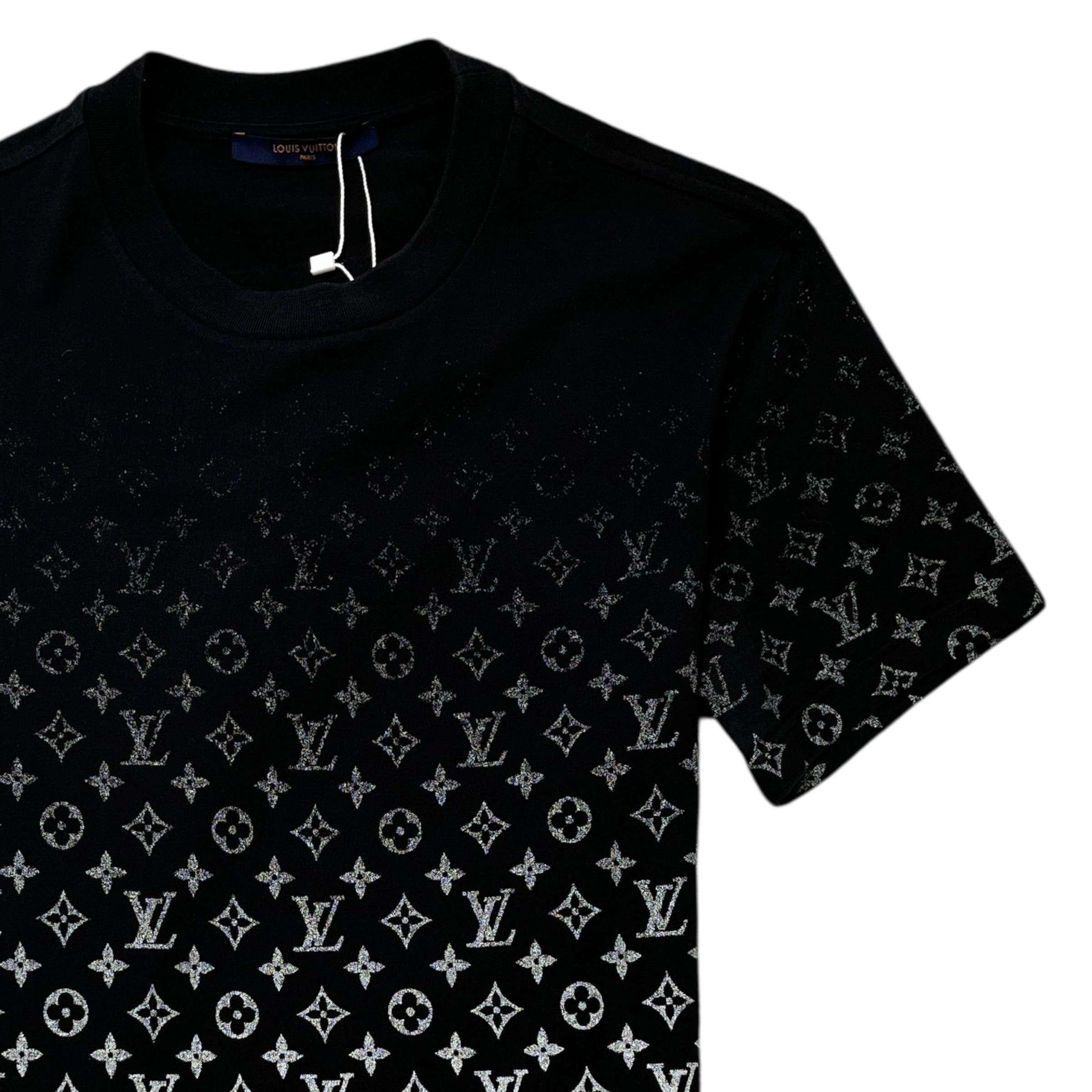 Men's Monogram Gradient T-Shirt Black Size XS