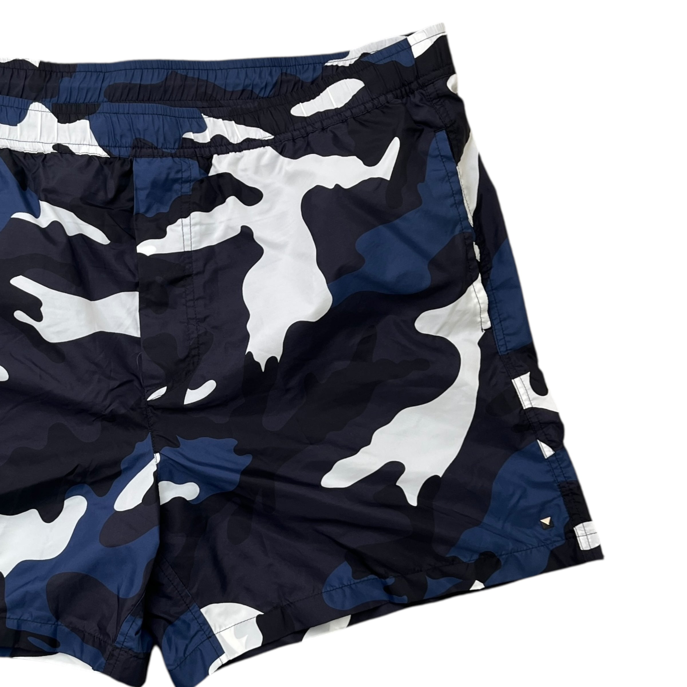 Men's Camoflague Swim Shorts Navy Size W34 / IT 50
