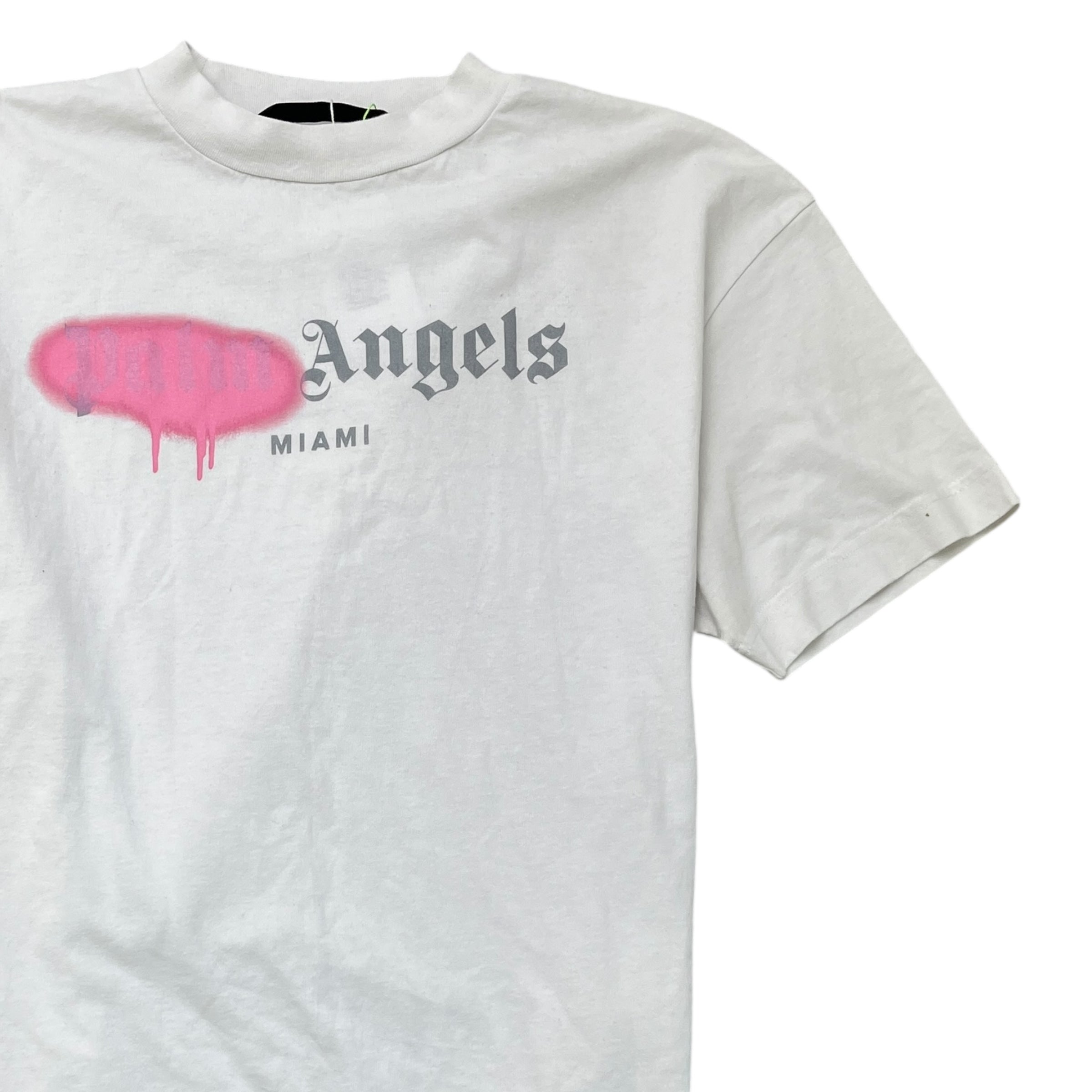 Men's Spray Logo T-Shirt White Size XL