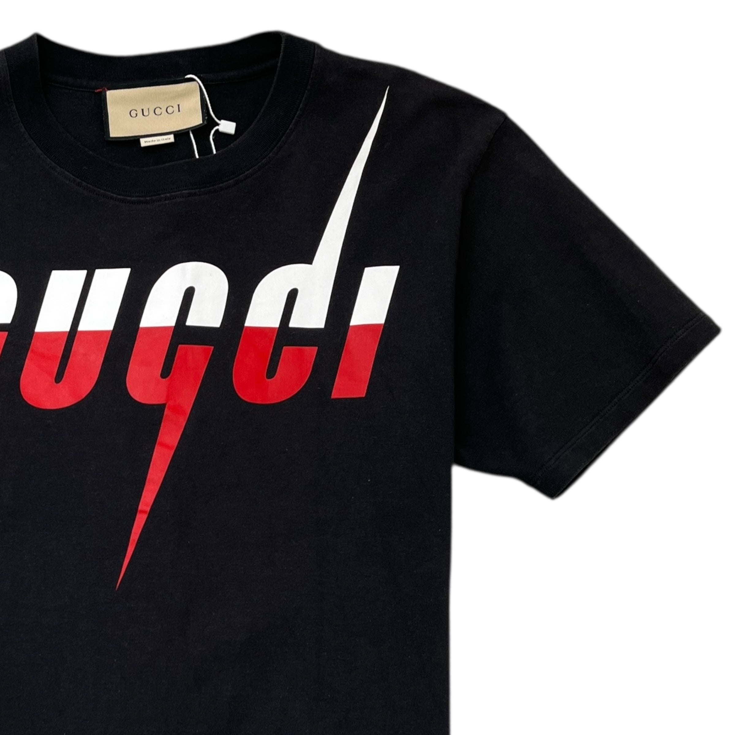 Men's Blade Logo Print T-Shirt Black Size XS