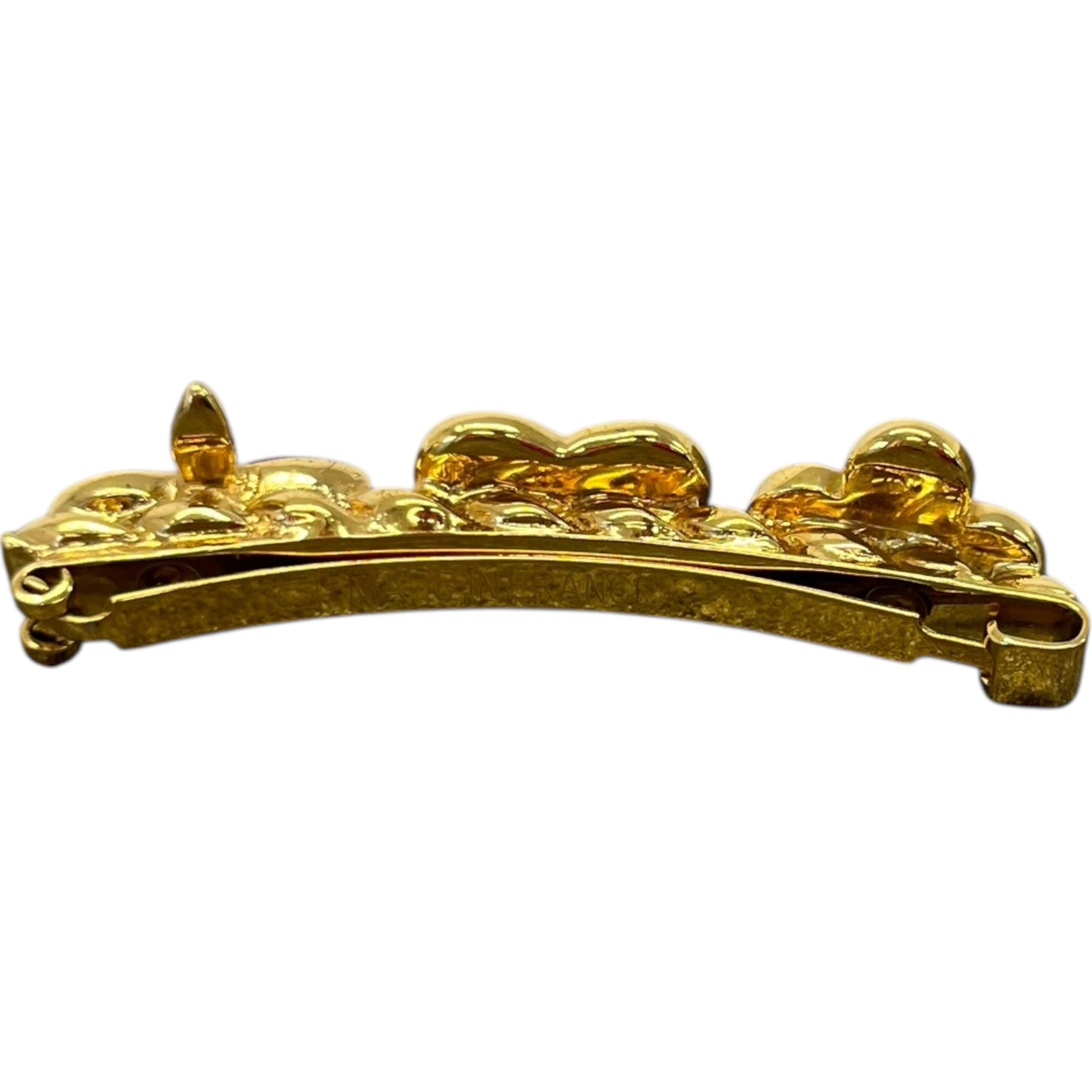 Women's Sweet Monogram Hair Clip Head Band Gold