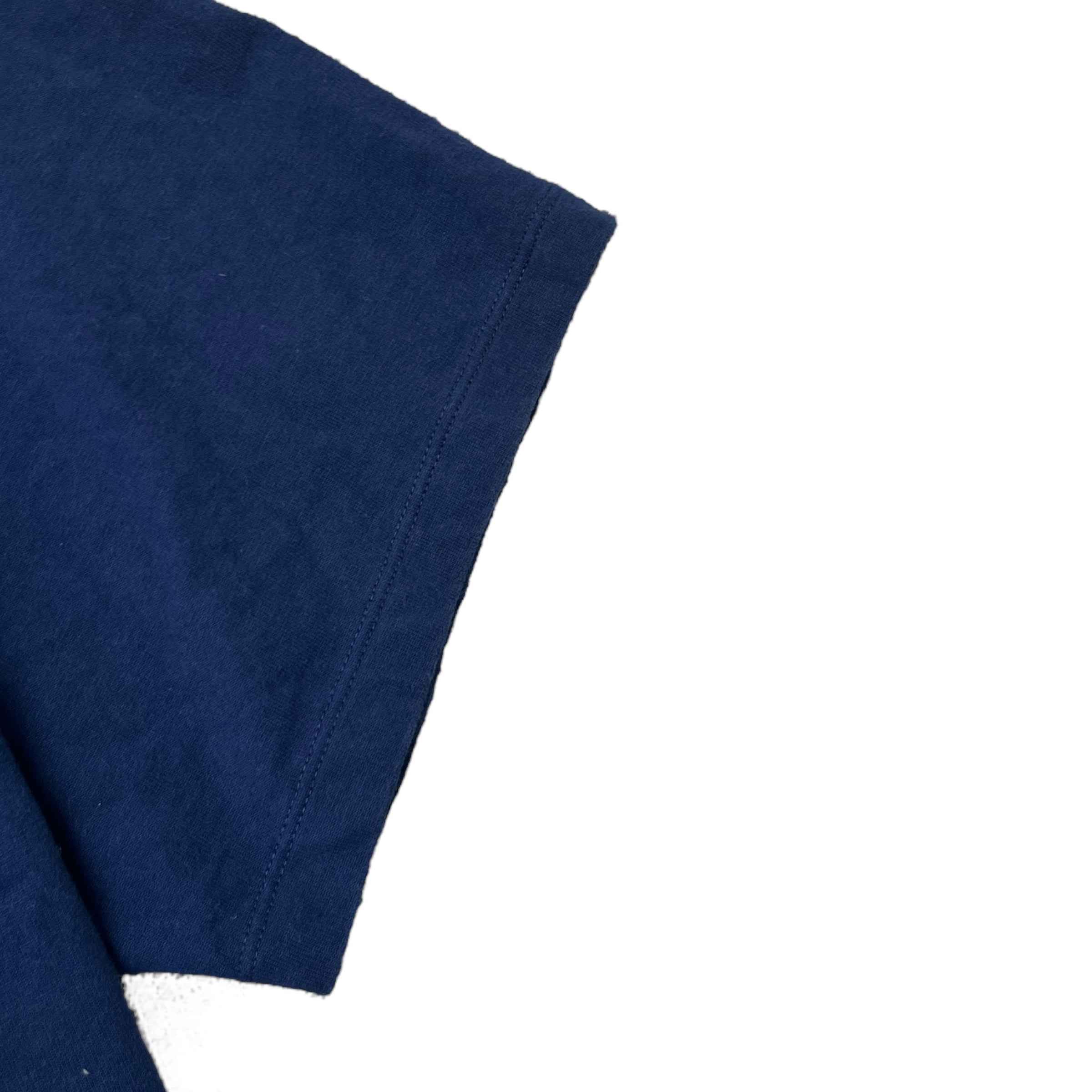 Men's Logo Print T-Shirt Blue Size XXXL