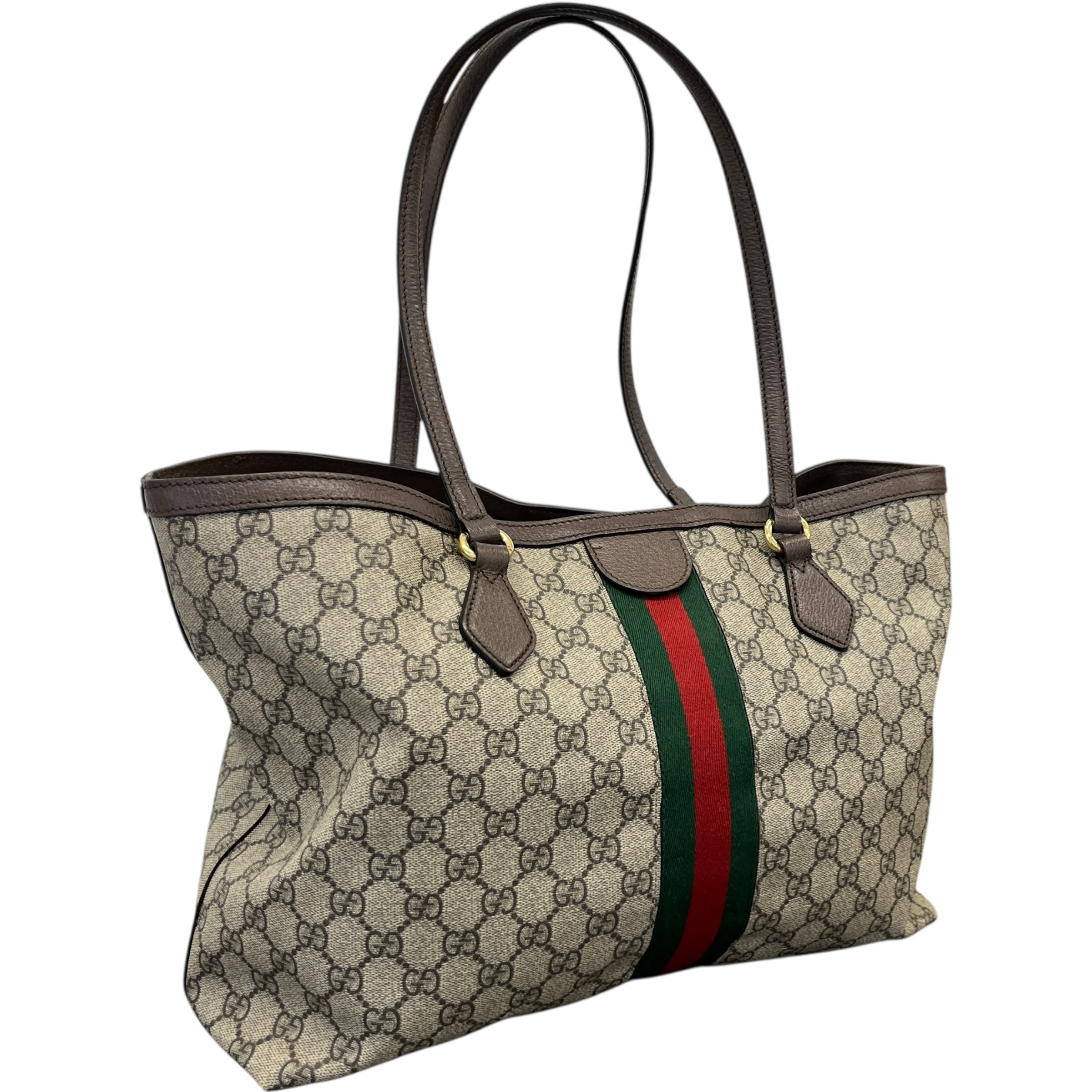 Women's Ophidia Gg Supreme Web Handbag Beige