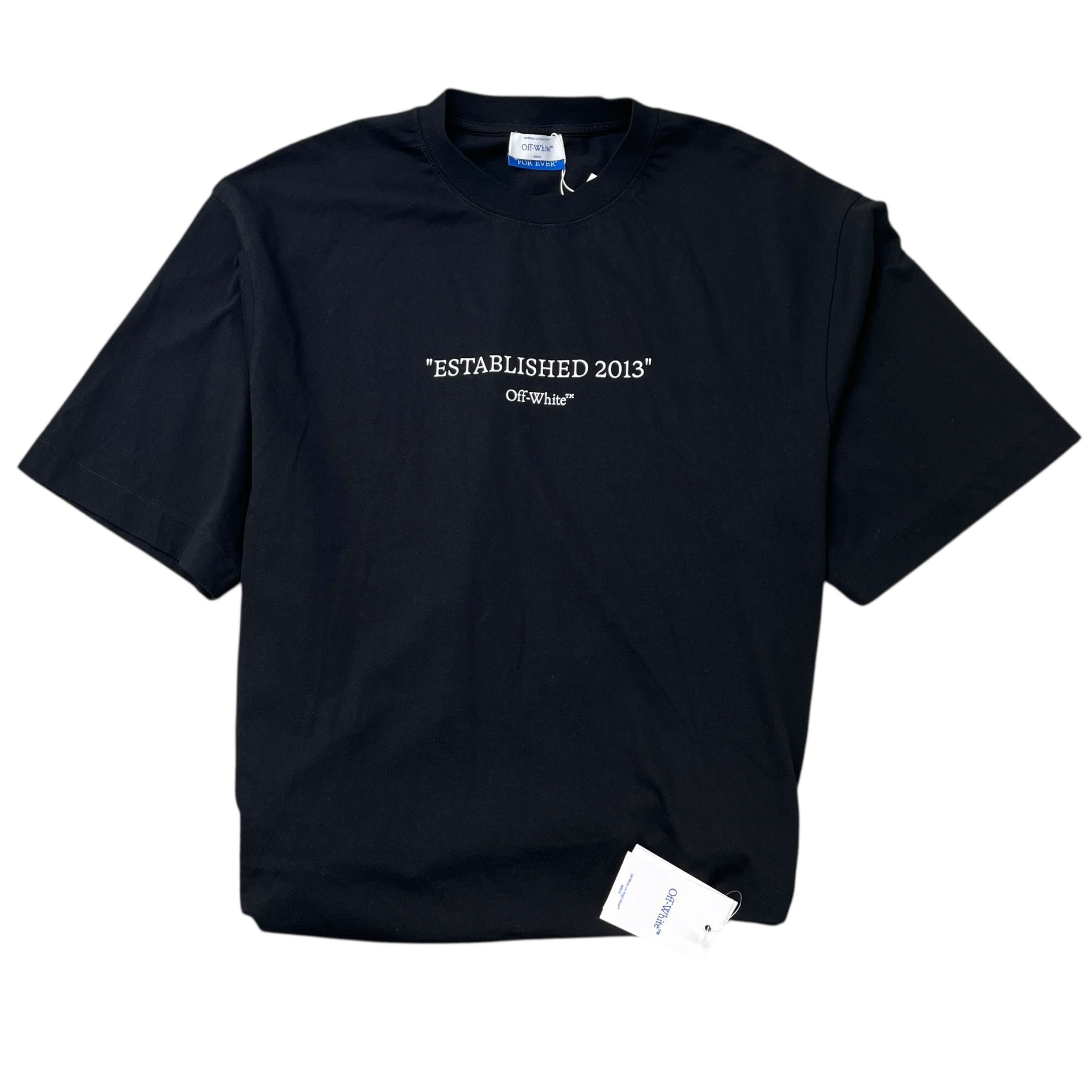 Men's Logo Print T-Shirt Black Size XL