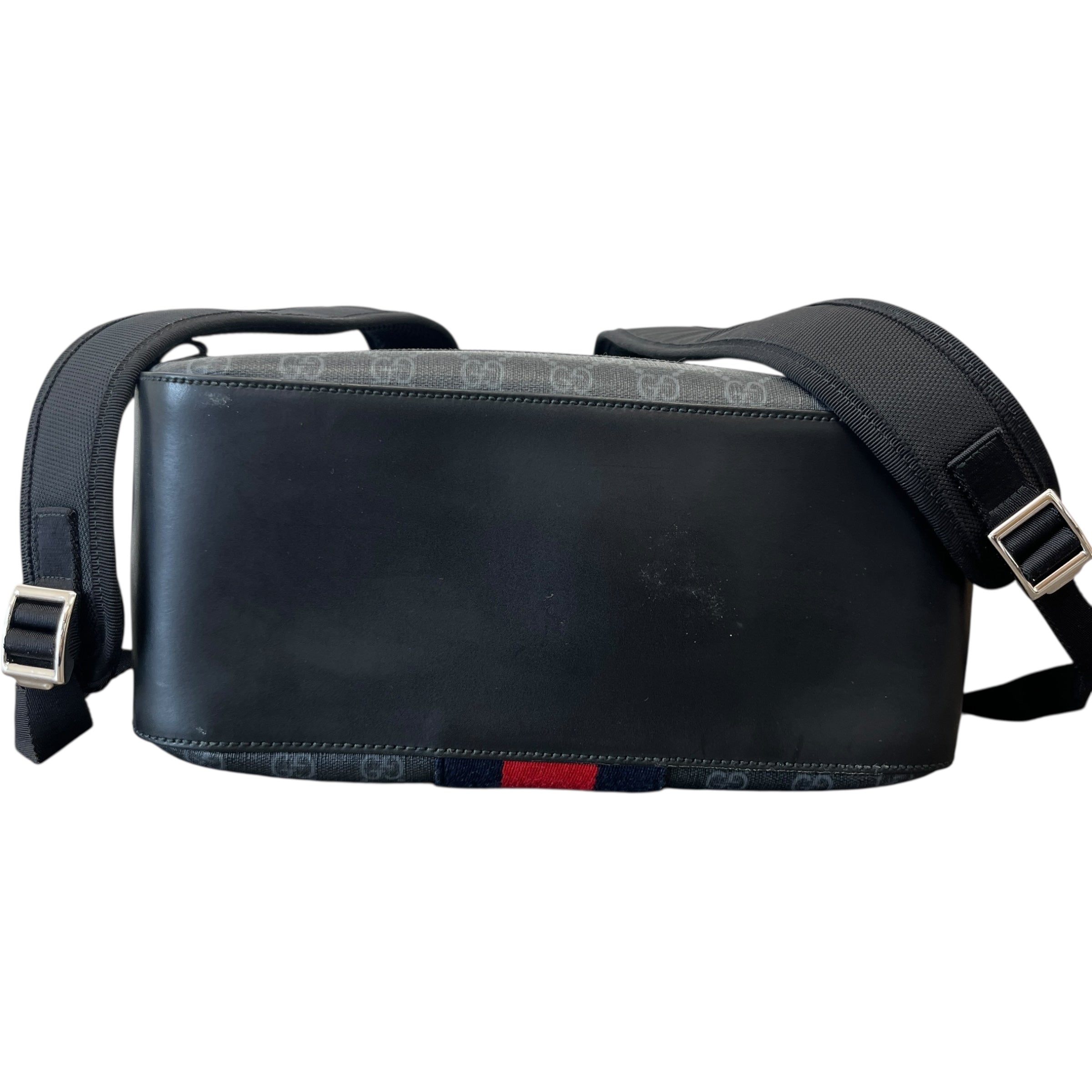 Men's Gg Supreme Web Backpack Charcoal