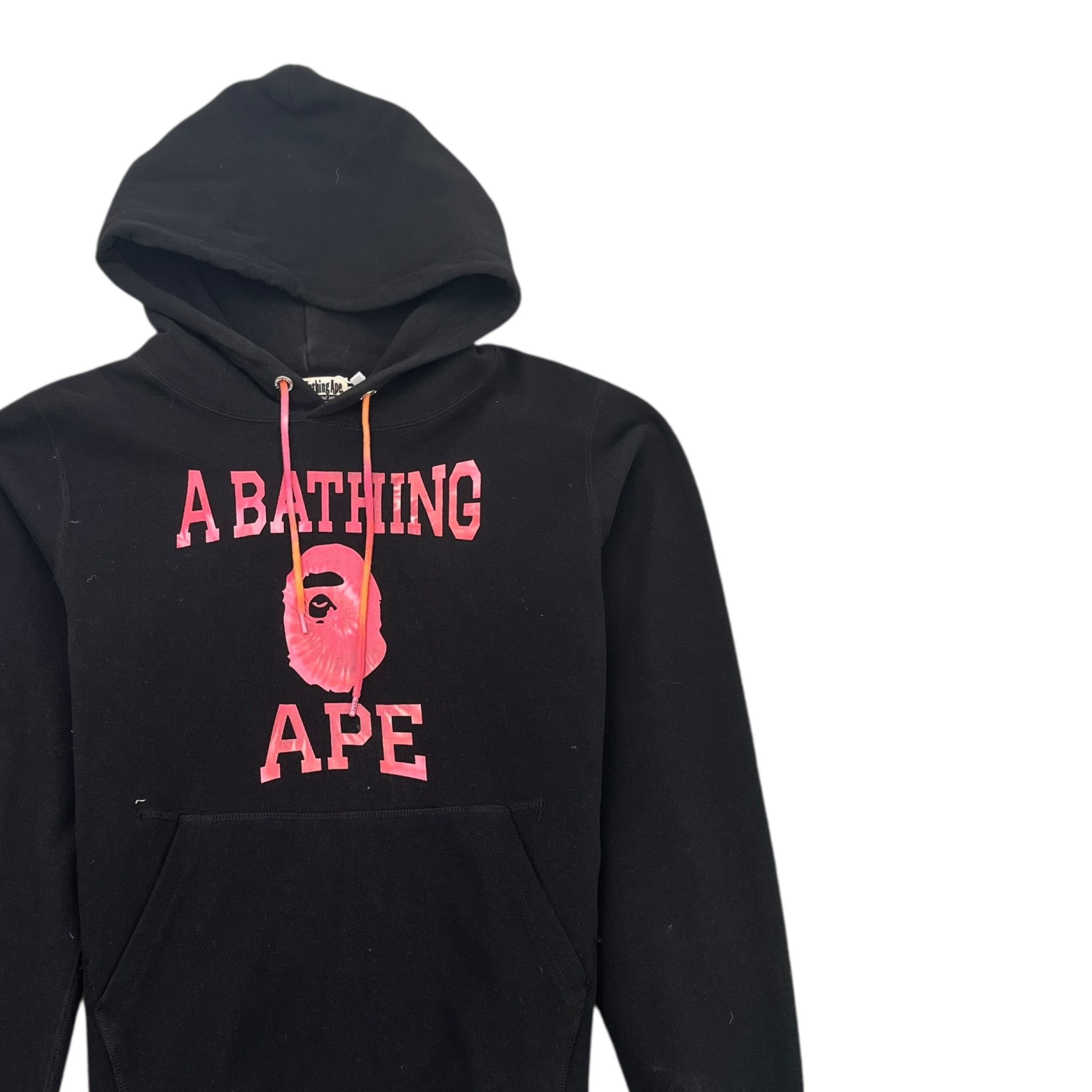 Men's Tie Dye Pullover Hoodie Black Size M