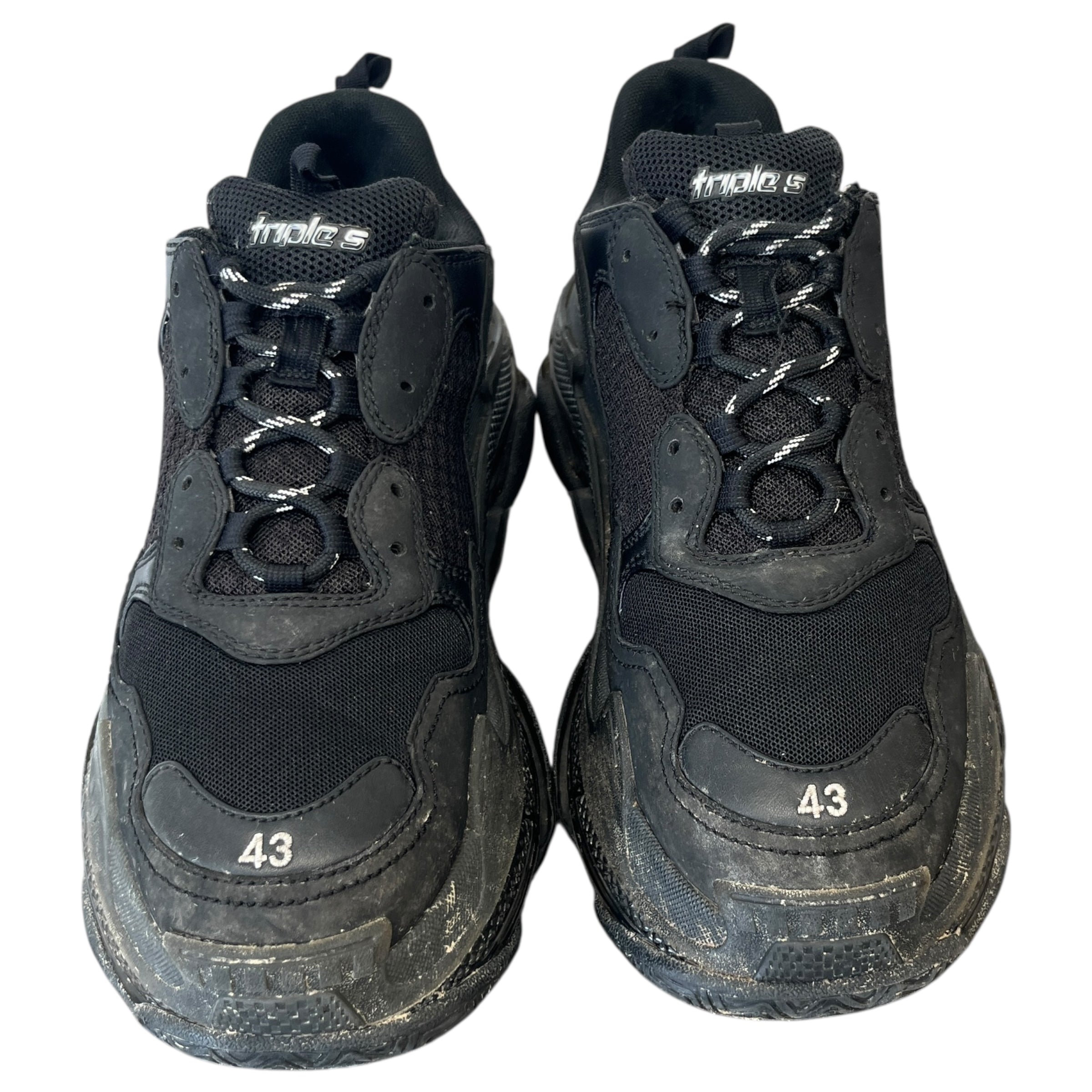 Men's Triple S Low Trainers Black Size EU 43 / UK 9