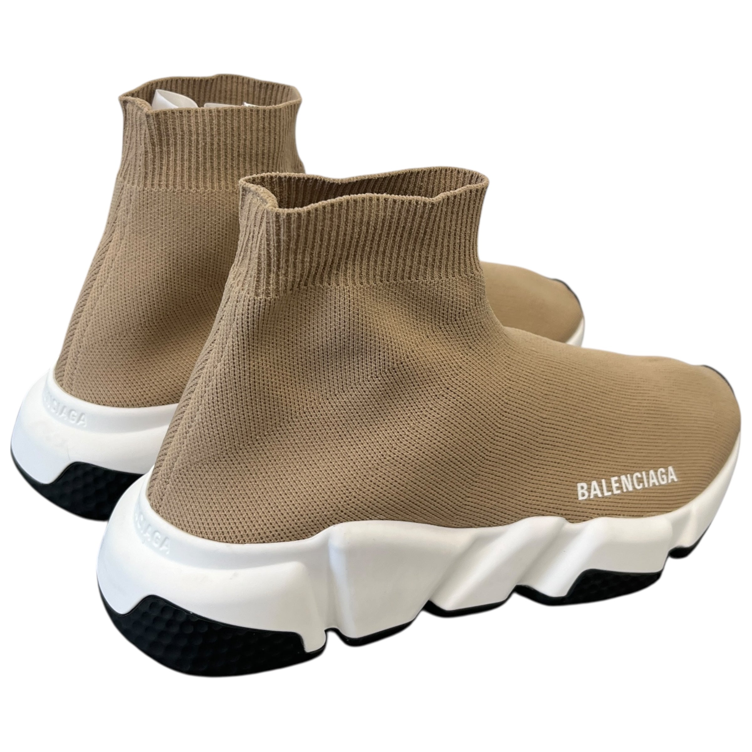 Women's Speed Sock High Trainers Beige Size EU 37 / UK 4