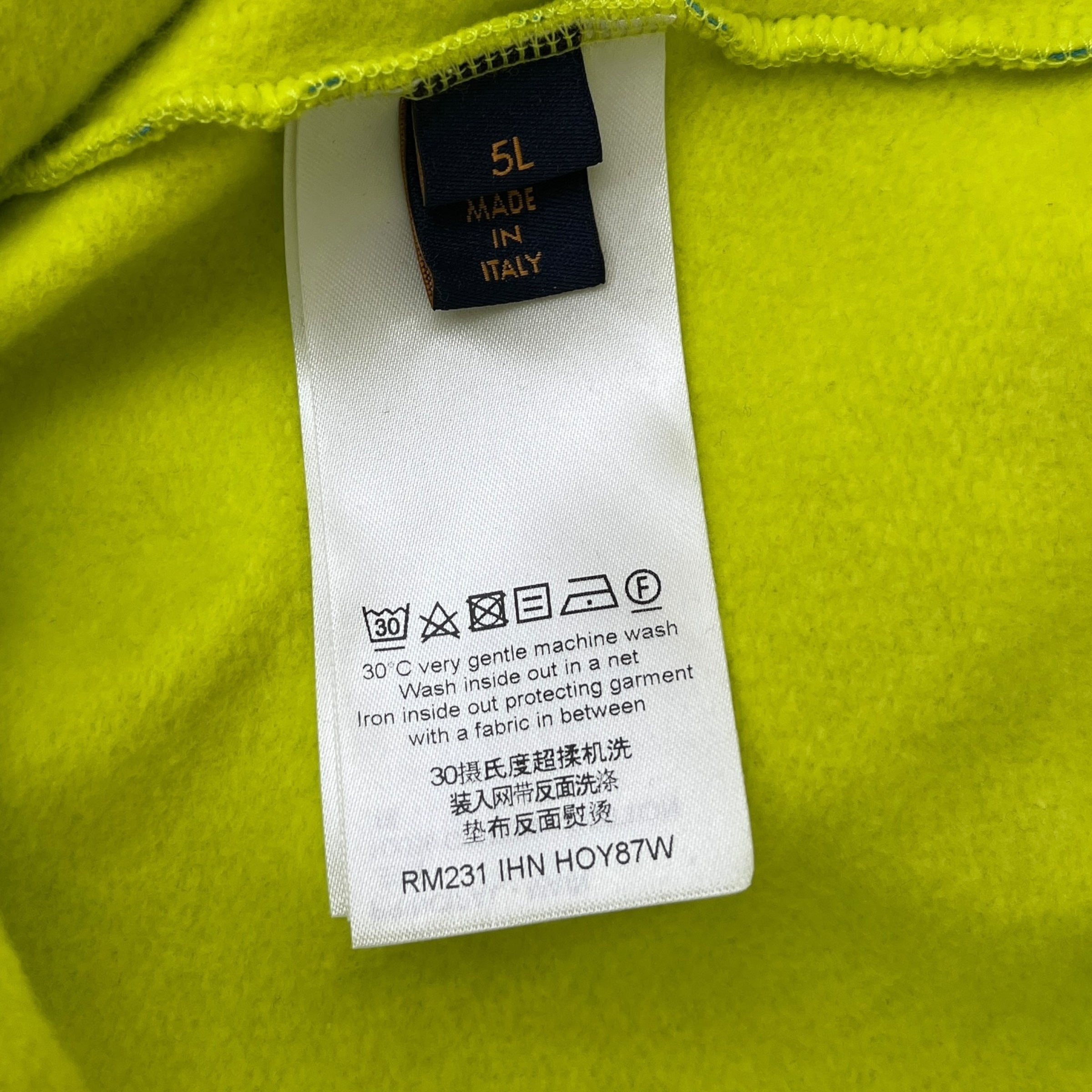 Men's Monogram Rainbow Playground Jumper Yellow Size 5XL