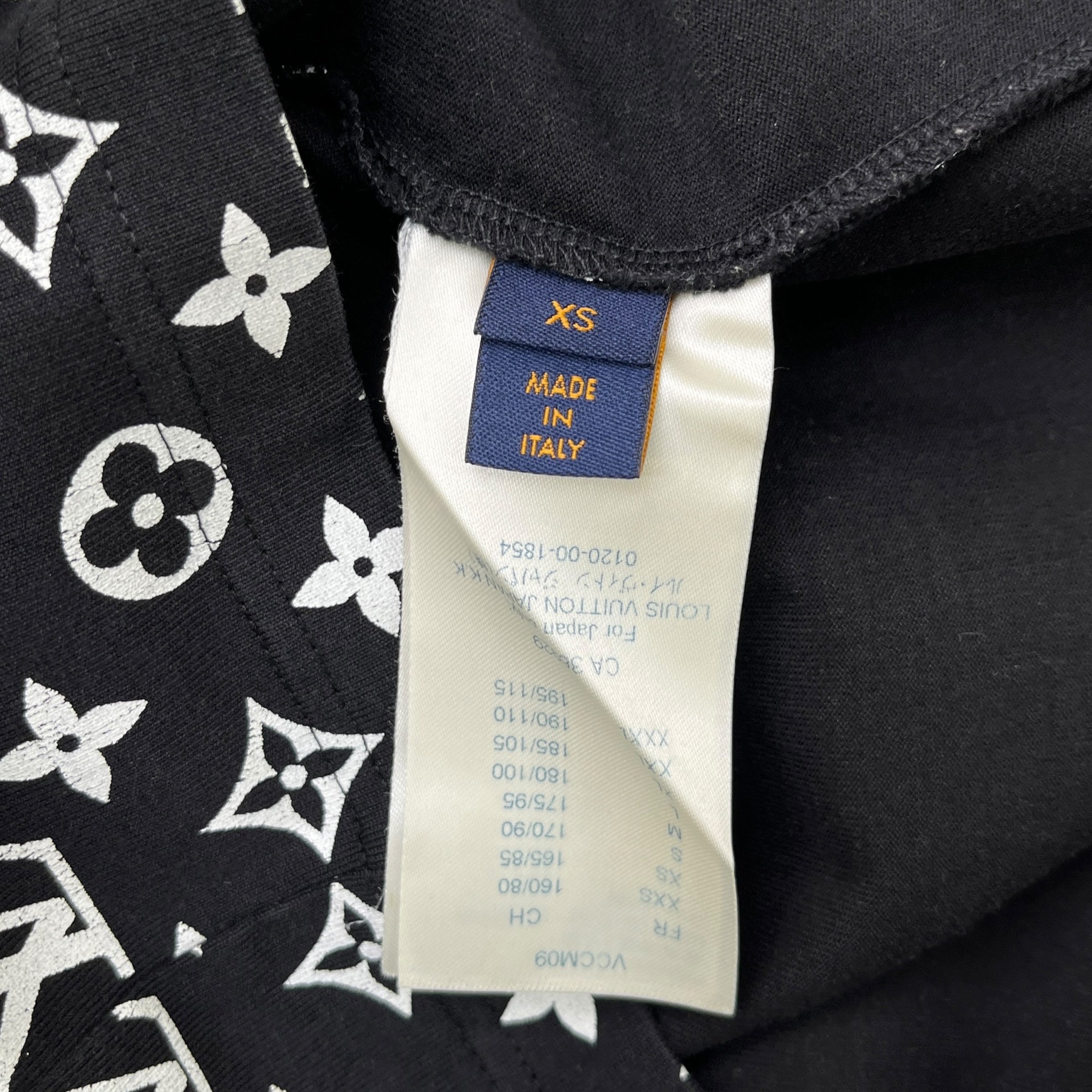 Men's Monogram Gradient T-Shirt Black Size XS