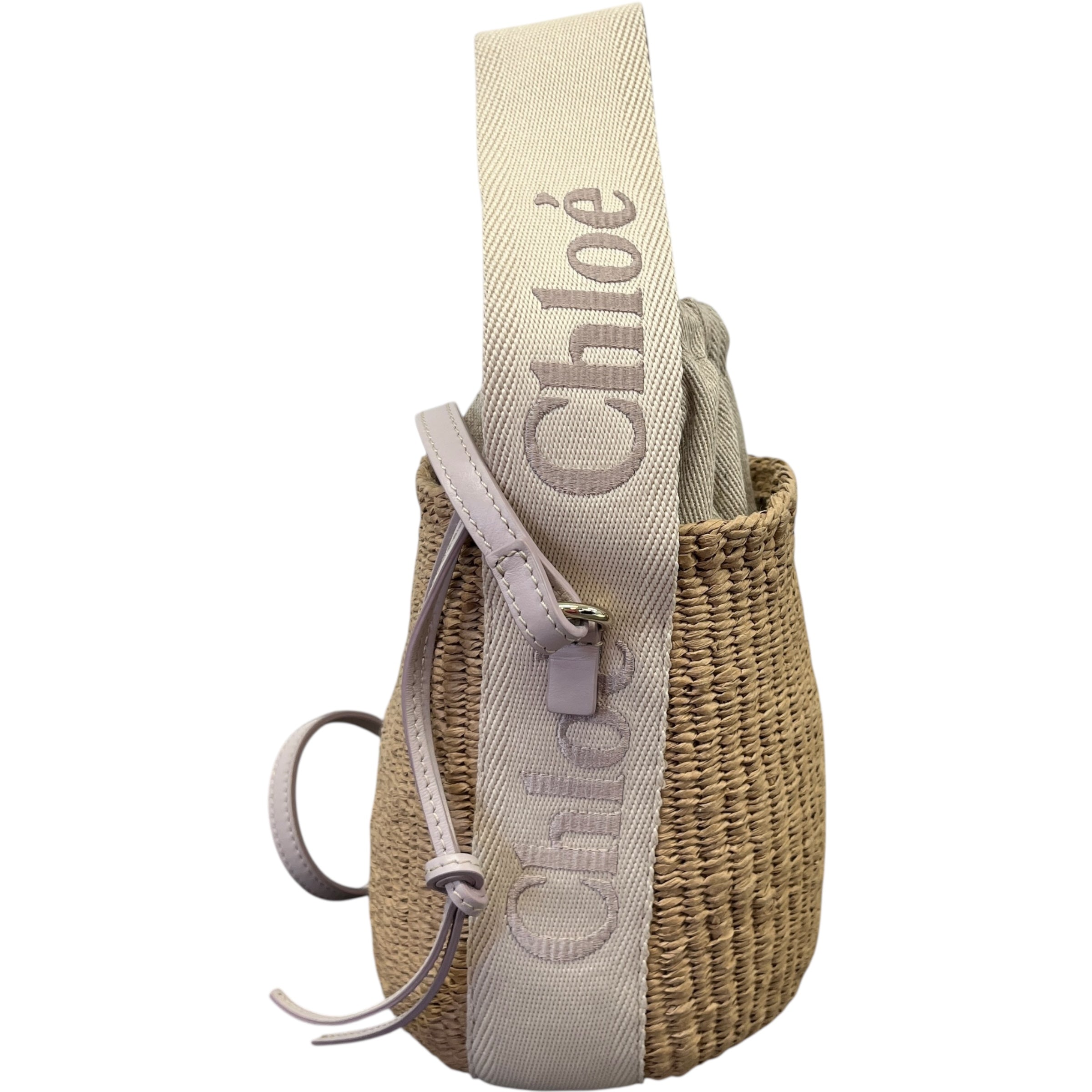 Women's Small Woody Basket Bag Beige
