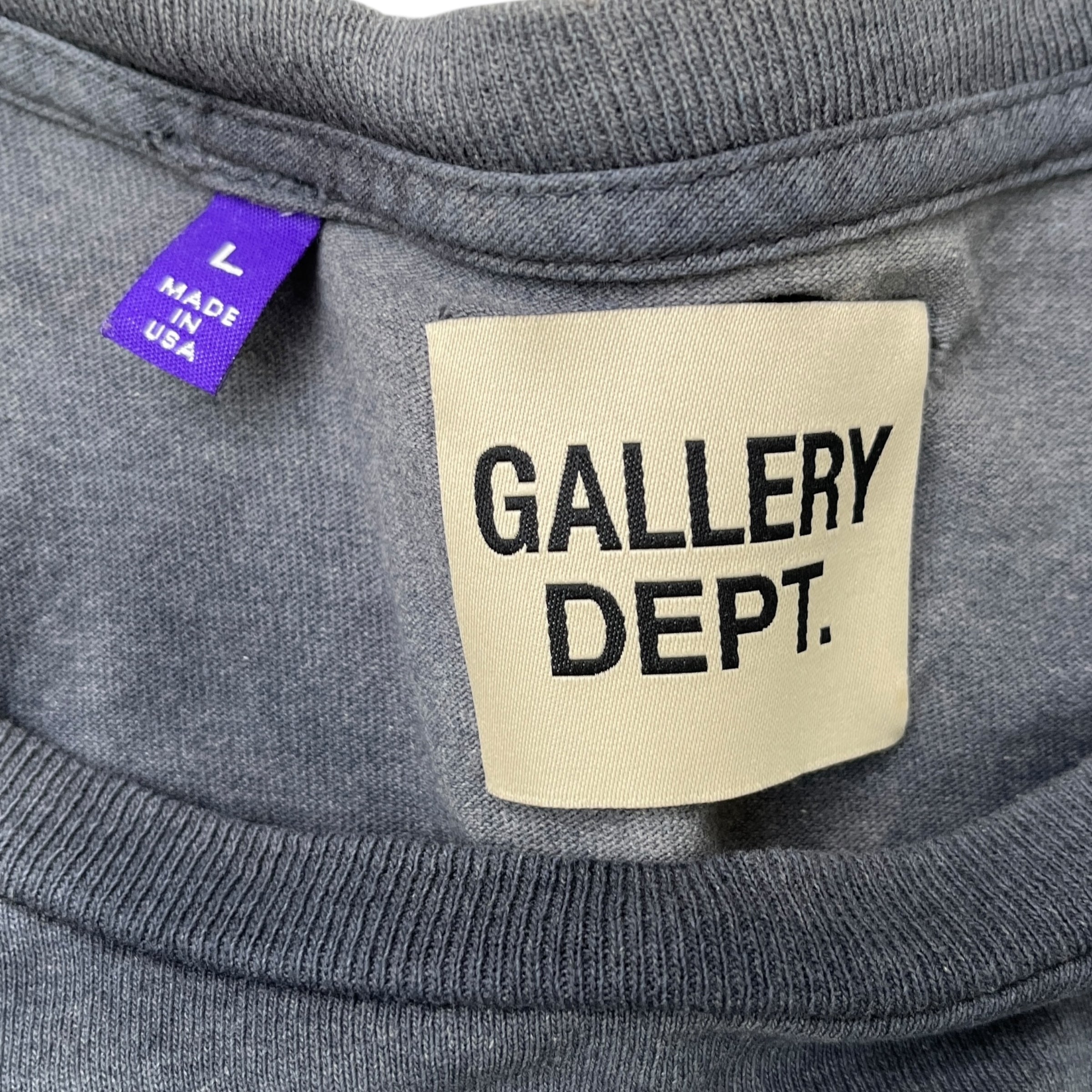 Men's Headline Records Distressed Shirt Charcoal Size L