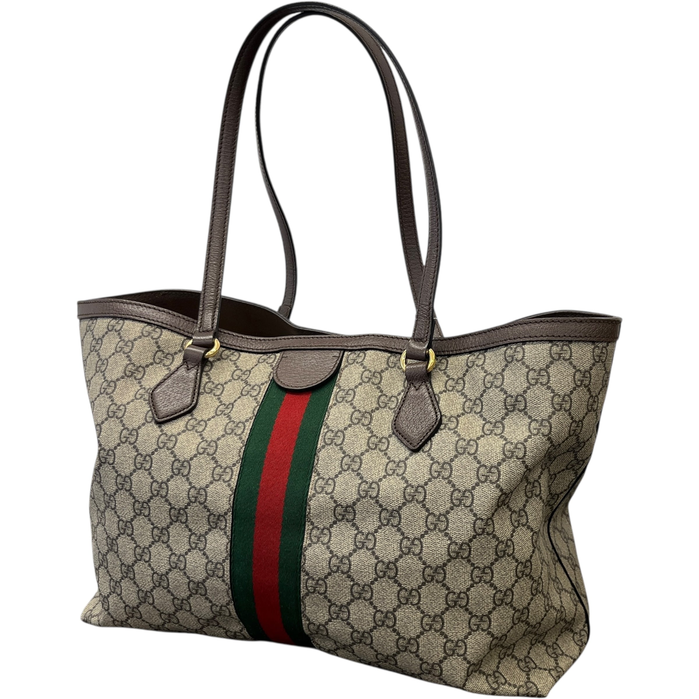 Women's Ophidia Gg Supreme Web Handbag Beige