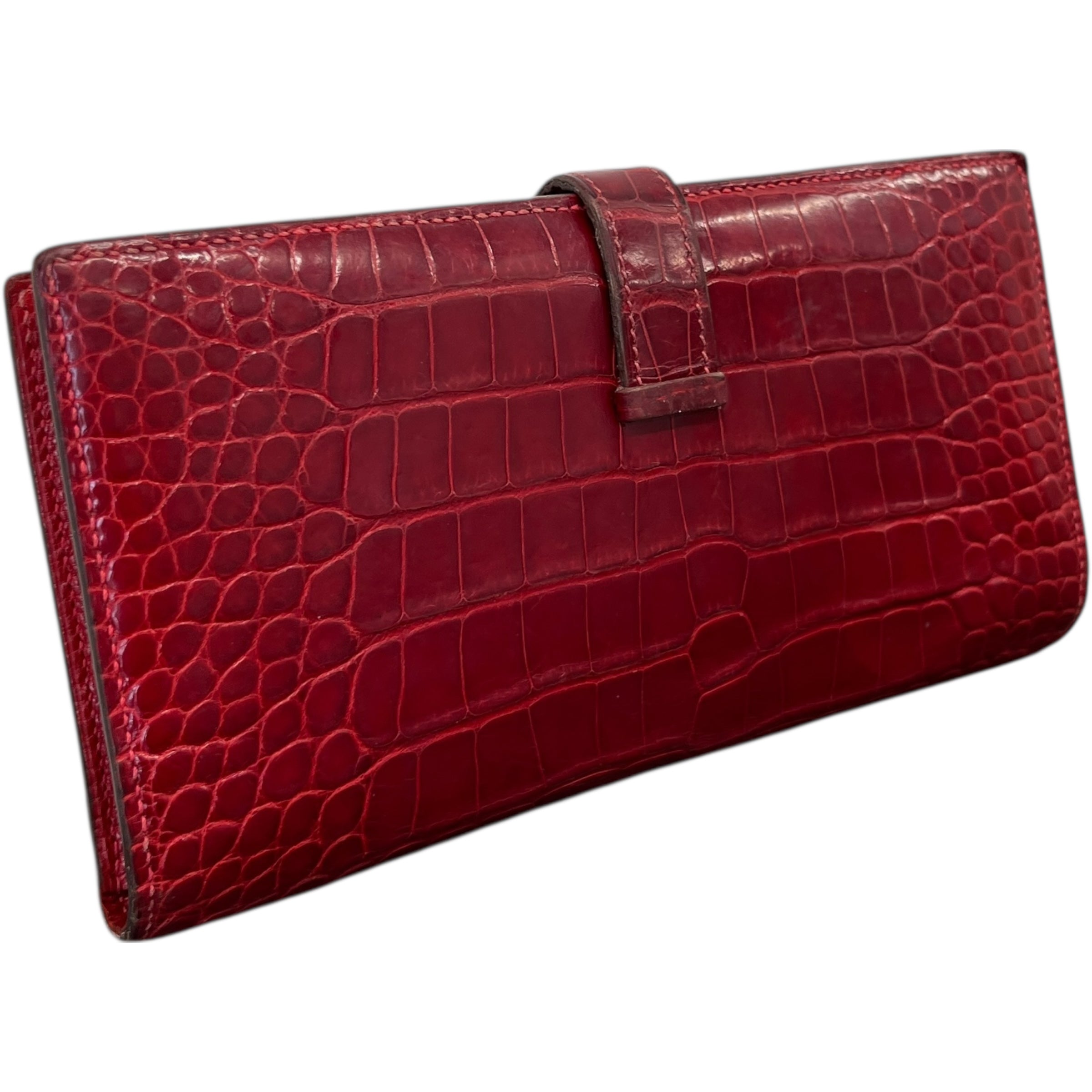 Women's Alligator Bearn Soufflet Purse Red