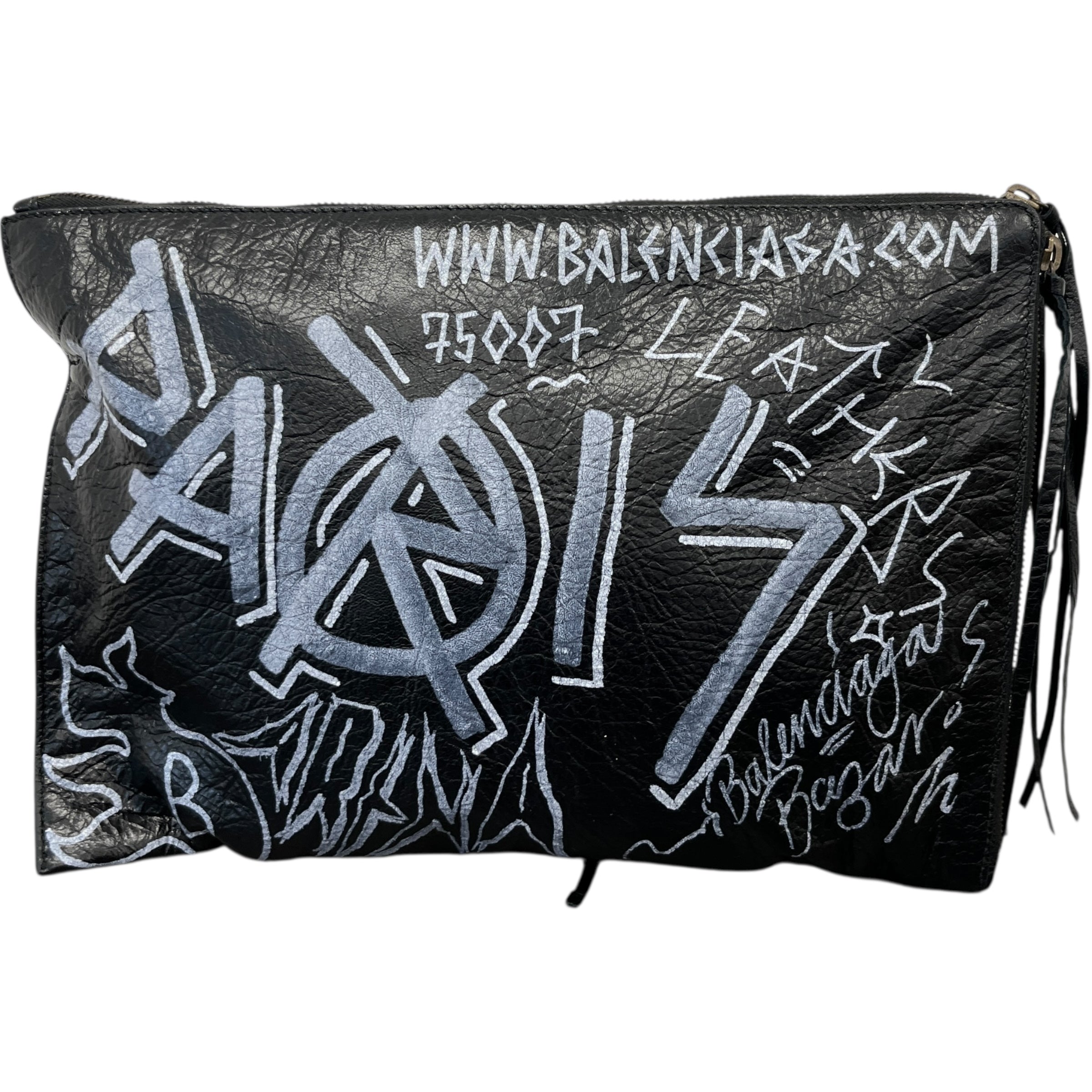 Women's Graffiti Clutch Bag Black