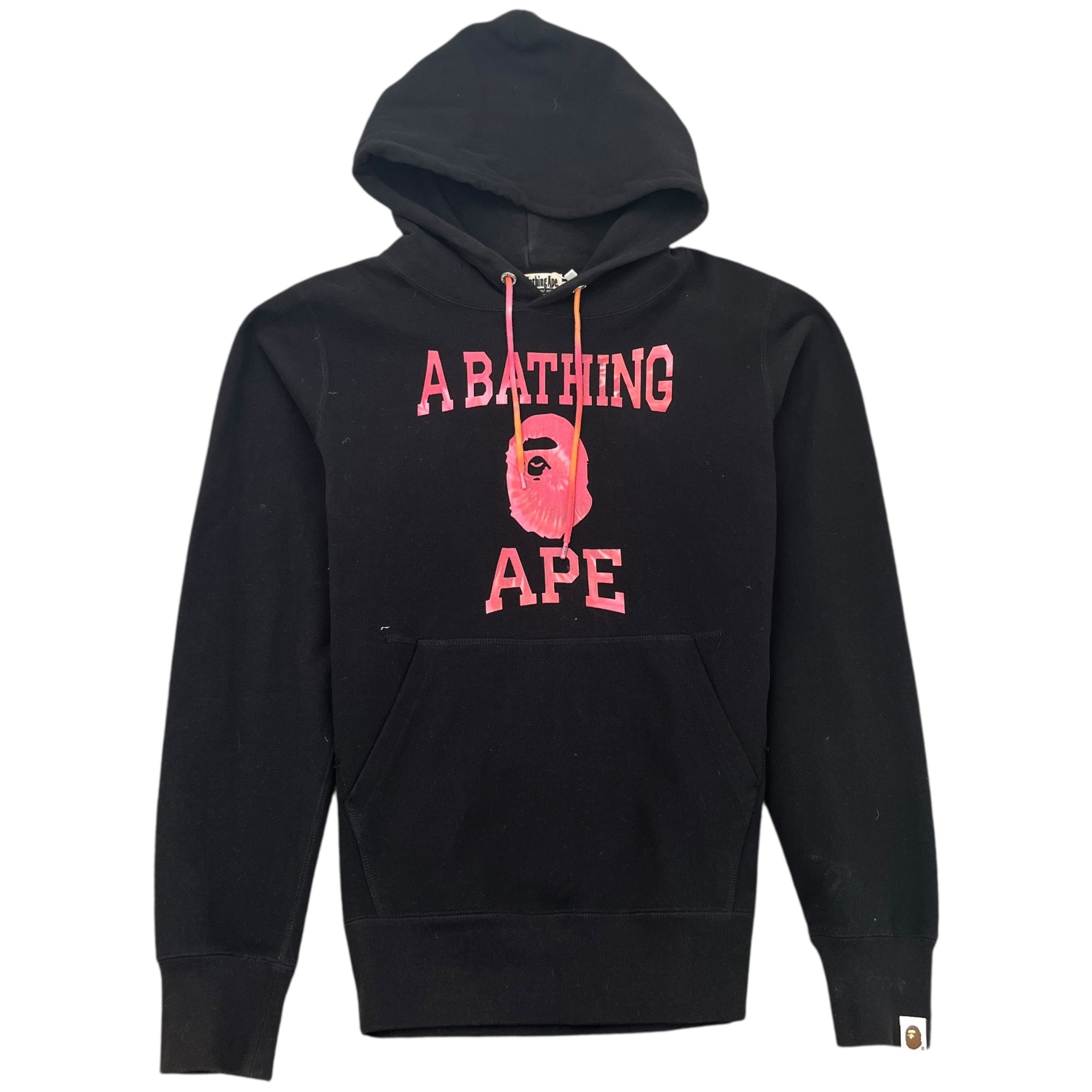 Men's Tie Dye Pullover Hoodie Black Size M