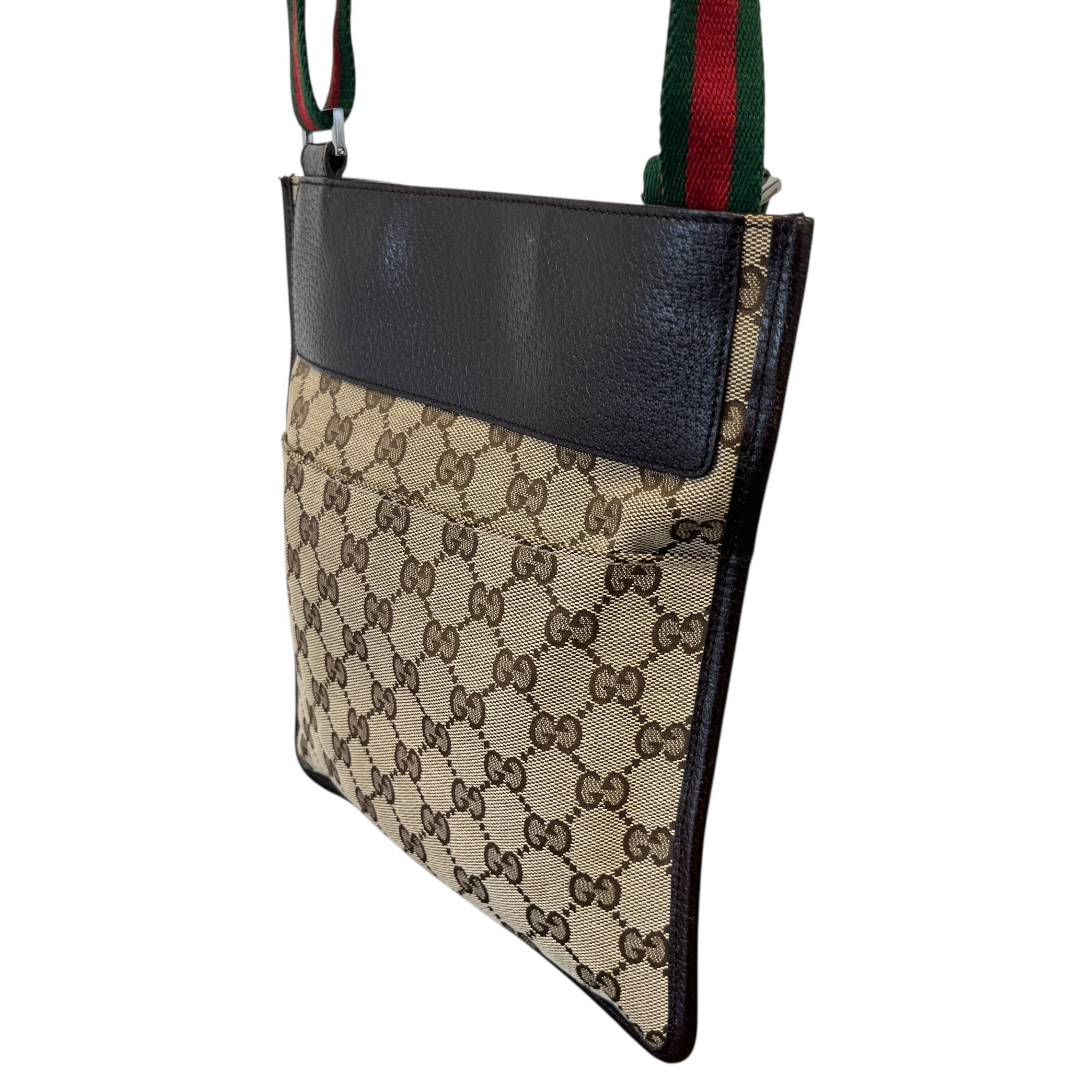 Men's Gg Supreme Messenger Bag Brown