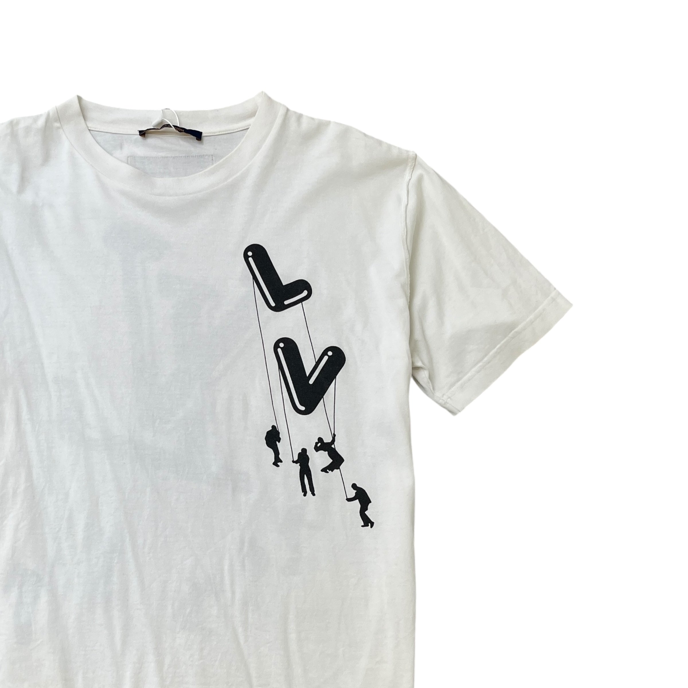 Men's Paratrooper Logo T-Shirt White Size XL