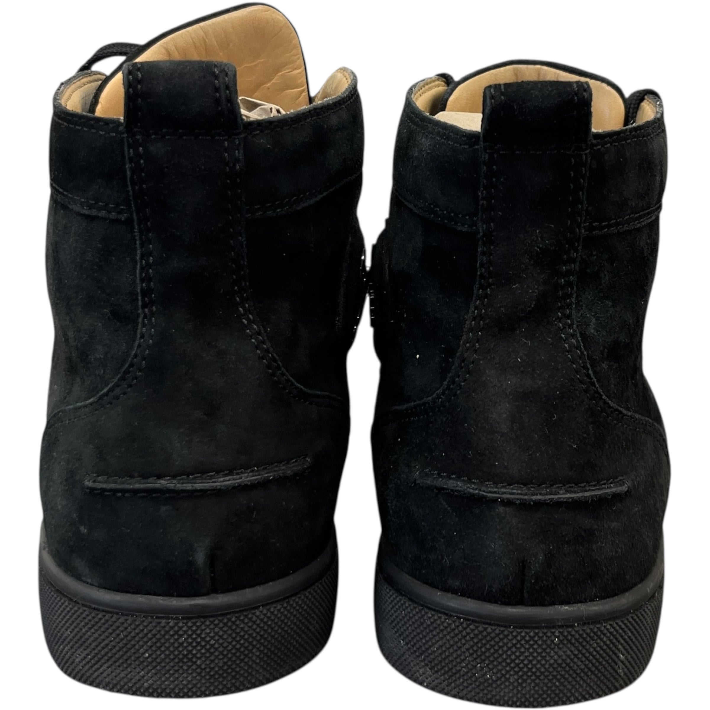 Men's Lou Spikes Flat High Trainers Black Size EU 41 / UK 7